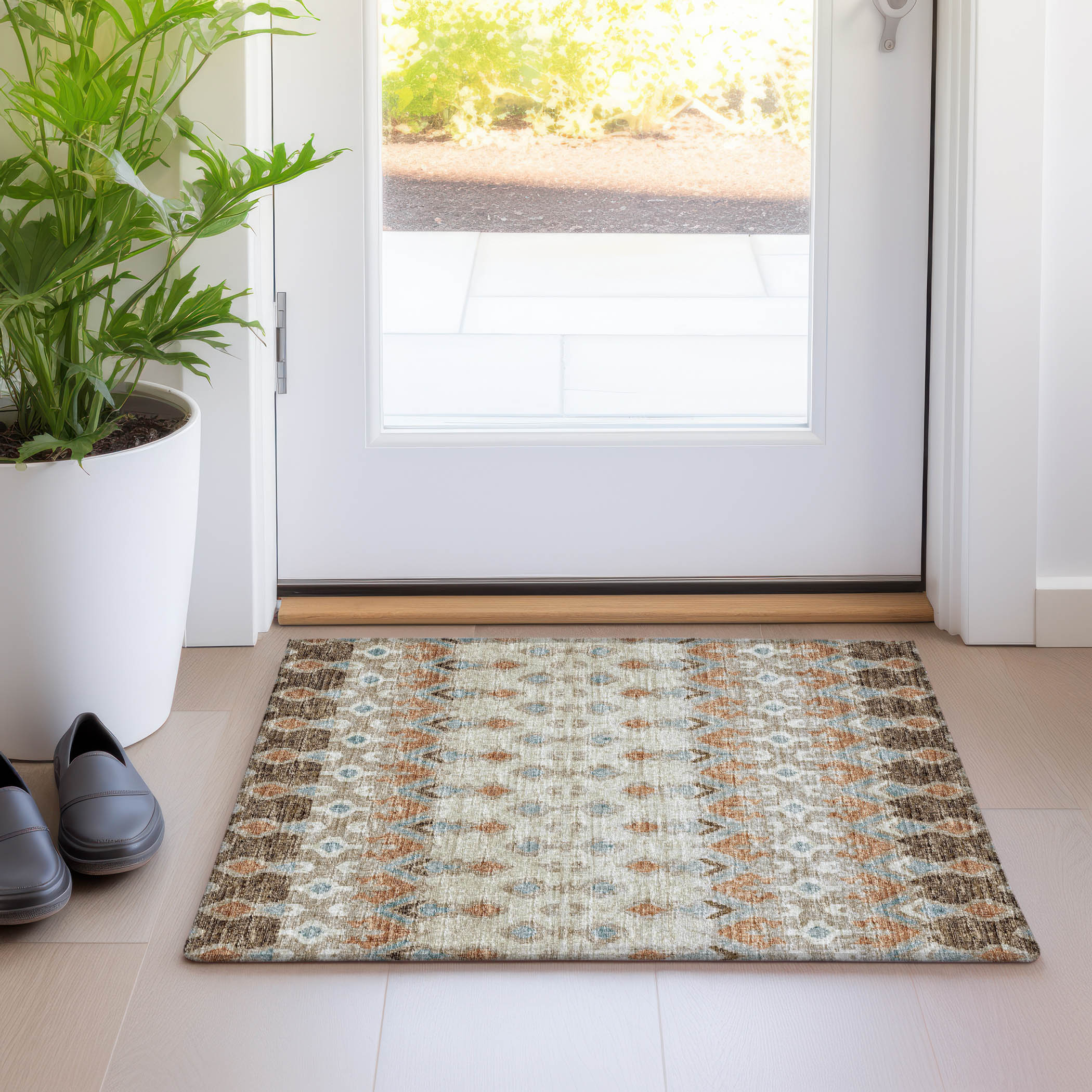 Addison Rugs AMF72CA20X30 Mayfield AMF72CA 2 x 3 (ft) Loomed Polyester Canyon Rectangular Indoor Abstract Machine washable Area rug
