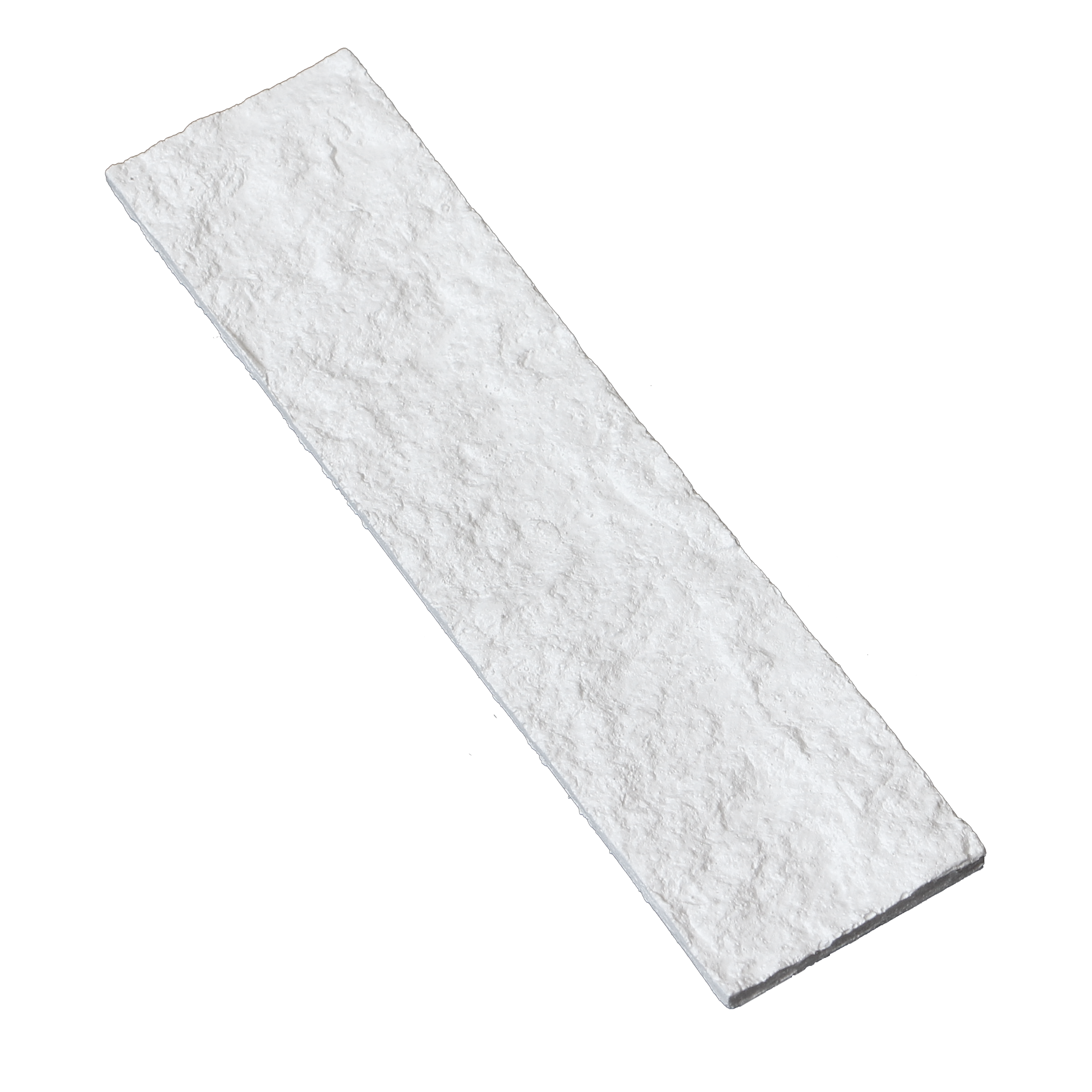 LuxySplash LS0414 Annetta Avalanche White 3-in x 12-in Sealed Natural Stone Subway Mosaic Wall Tile (3-sq. ft/ Carton)