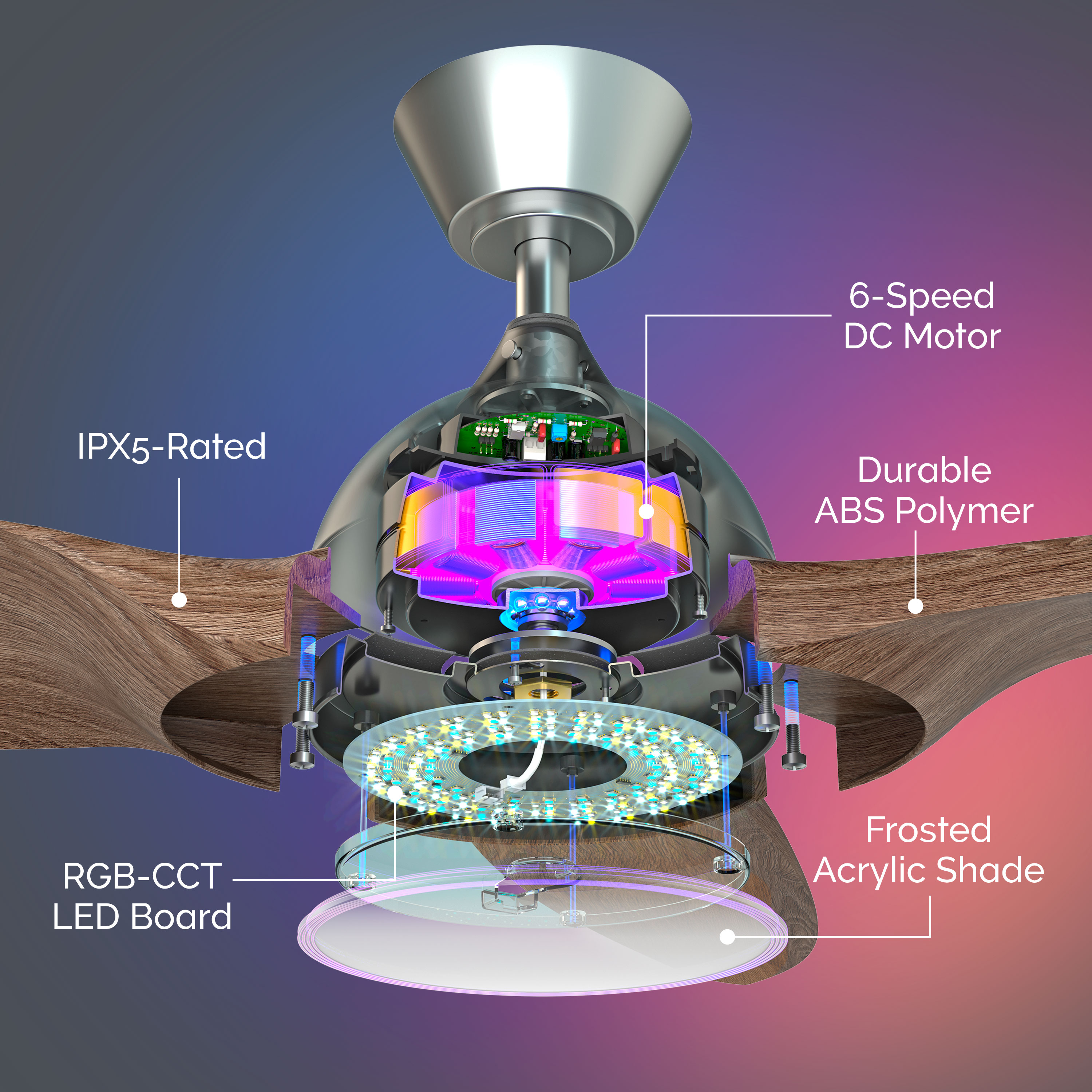 atomi smart AT2123-BS-WW Ceiling-Fans - View #8