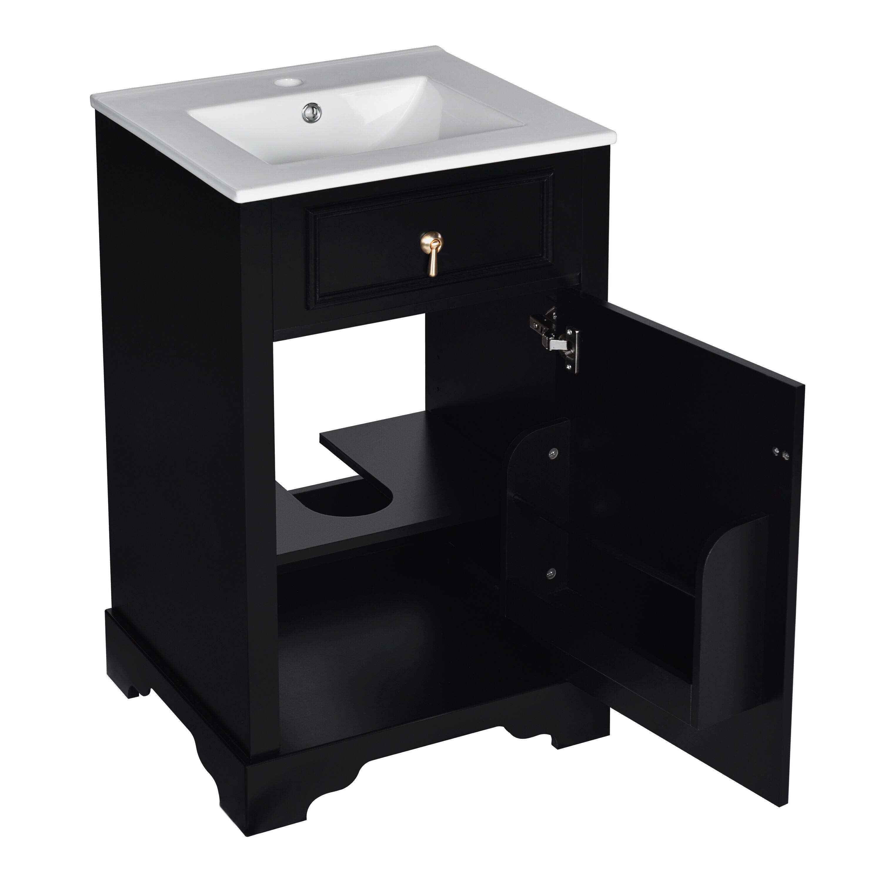 Hrinhom BA14-BLACK Bath-Vanity-Combo - View #5