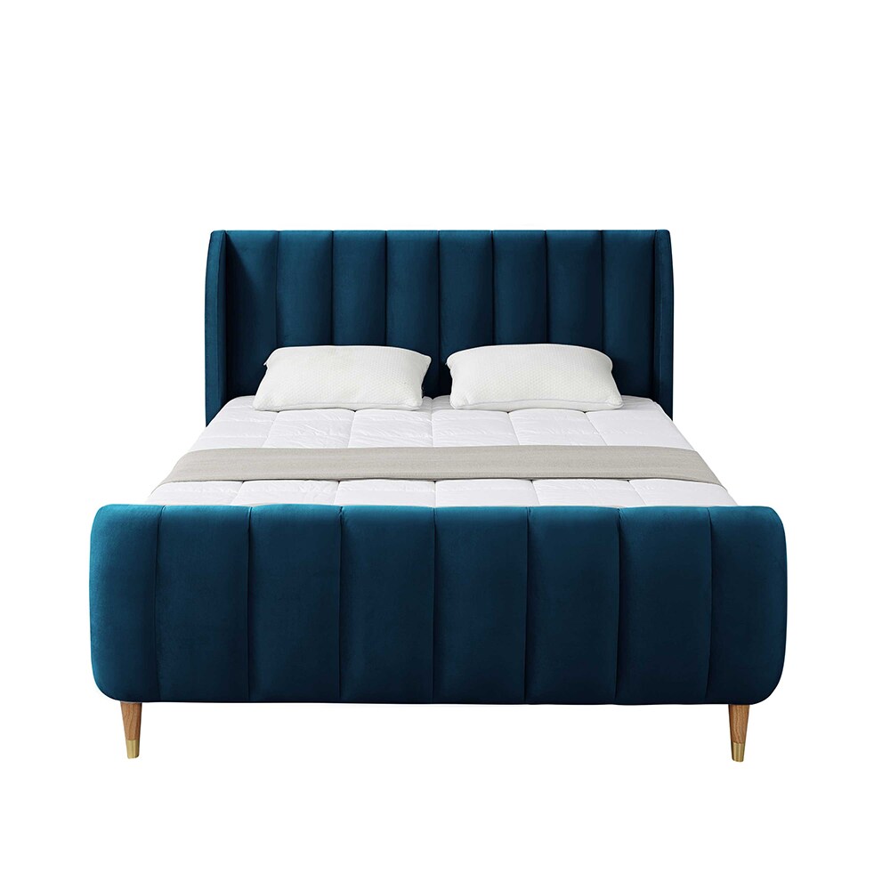 Loft Lyfe LBD416-02NYQ-LS Navy Queen Wood Platform Bed