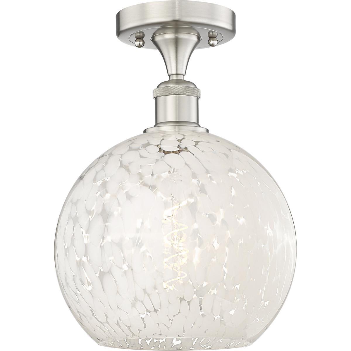 Innovations Lighting 2674810 616-1F-SN-G1216-10WM Edison White Mouchette