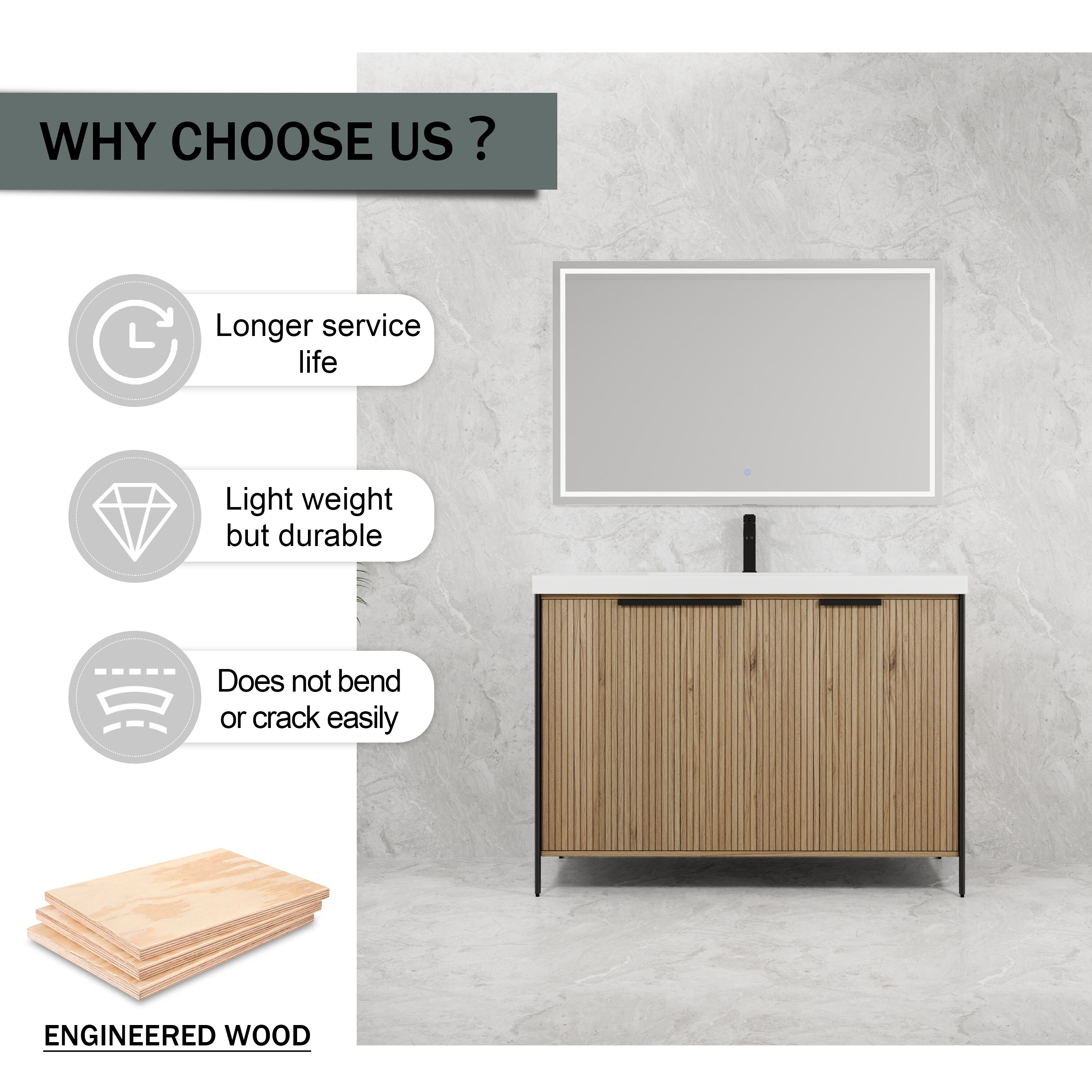 WELLFOR GLEM-46647 Bath-Vanity-Combo - View #13