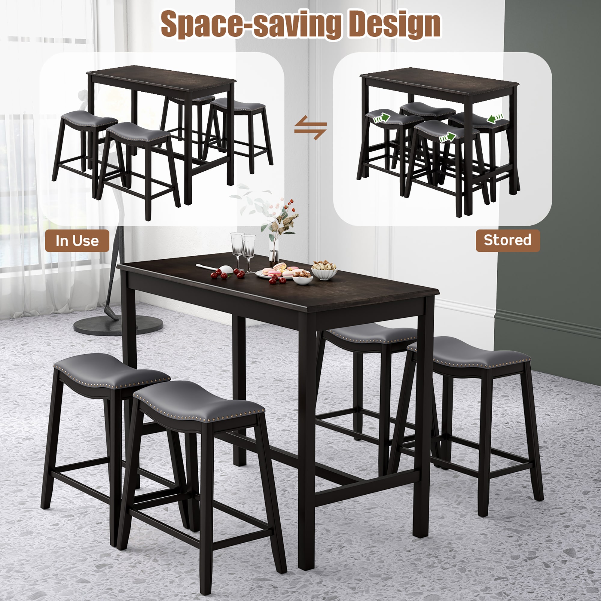 Costway SXL00053 Accent-Table-Sets - View #6
