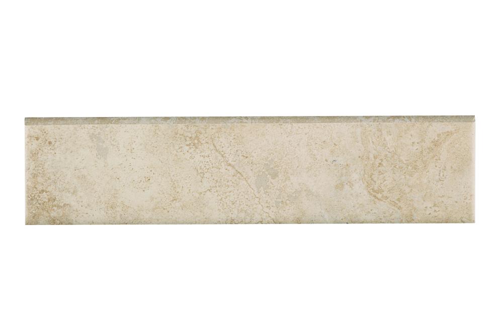 Style Selections PORC3X12BNN Capri Natural Thru Body Porcelain Bullnose Tile (3-in x 12-in)