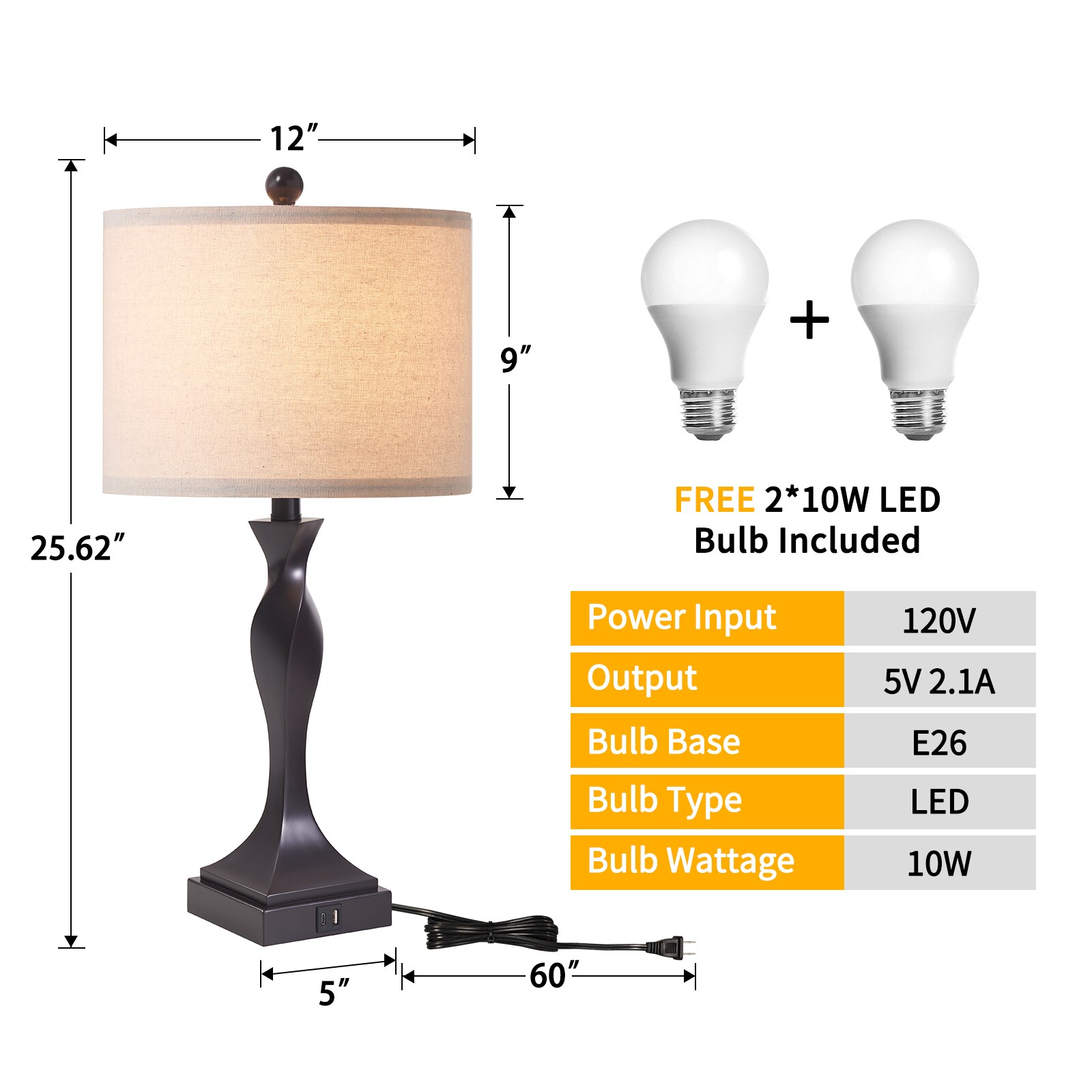 KAWOTI 21253 Table-Lamps - View #10
