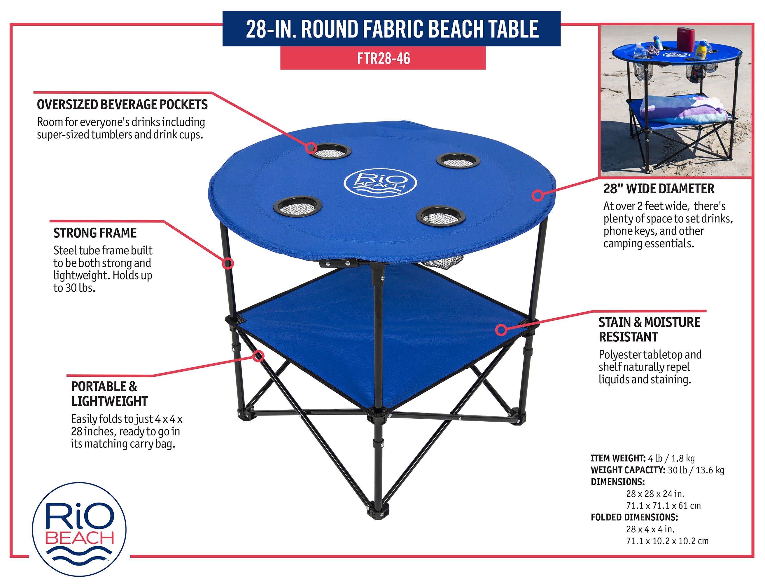 RIO Brands FTR28-46-1 Beach-Camping-Chairs - View #4