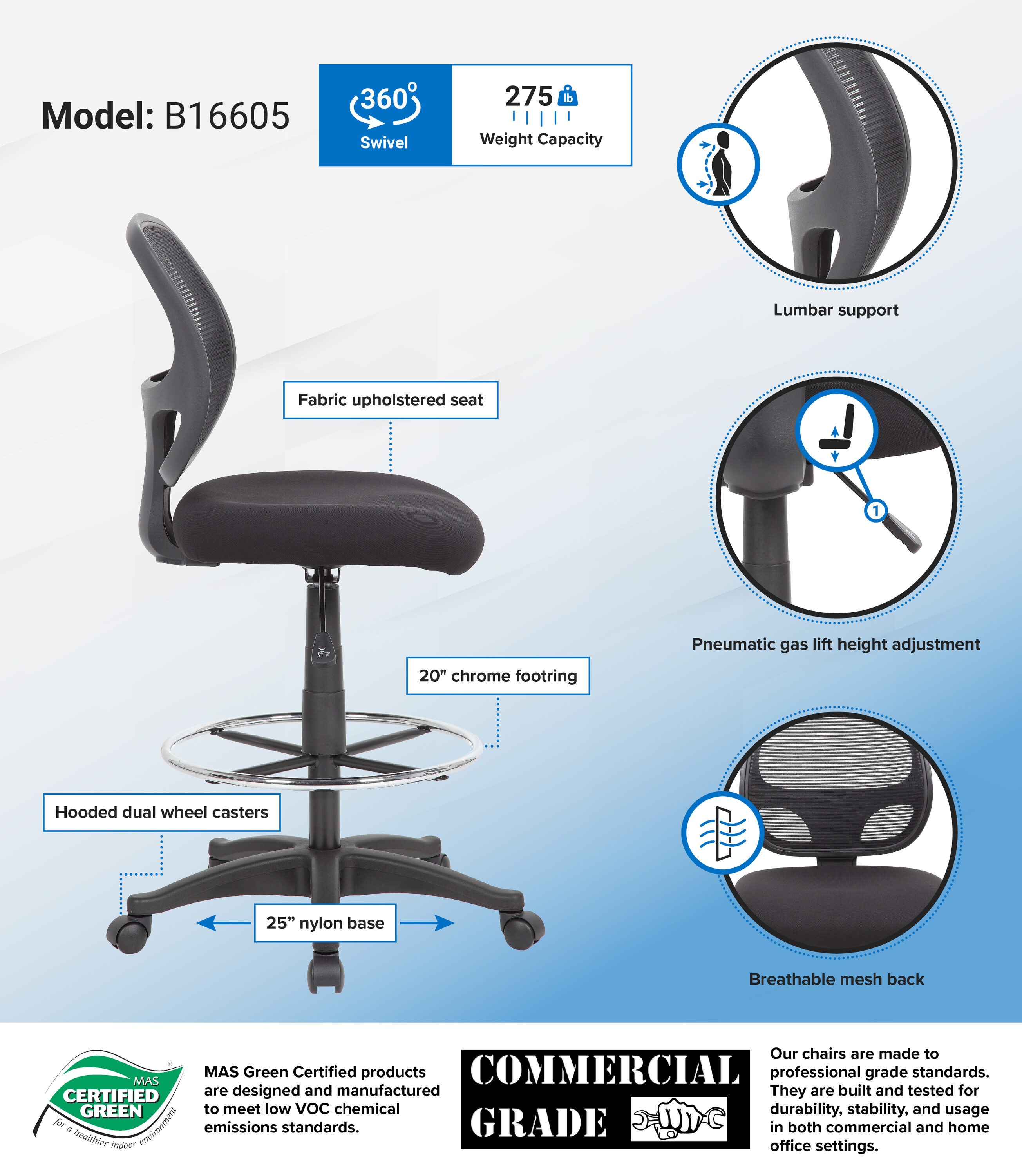 Boss Office Products B16605 Office-Chairs - View #4