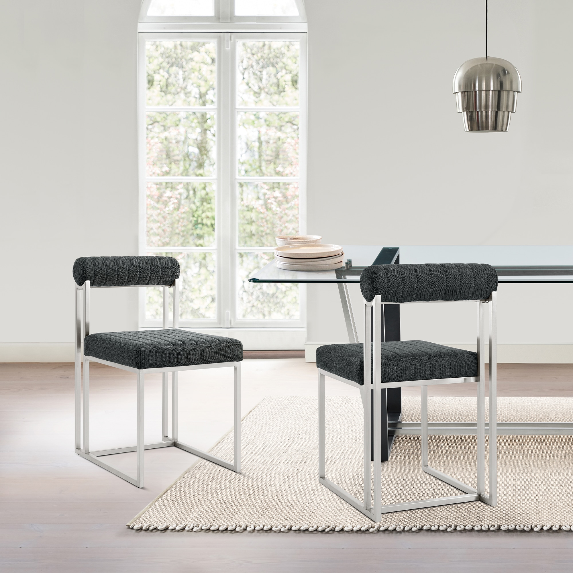 Armen Living LCANSIBSCH Dining-Chairs - View #2