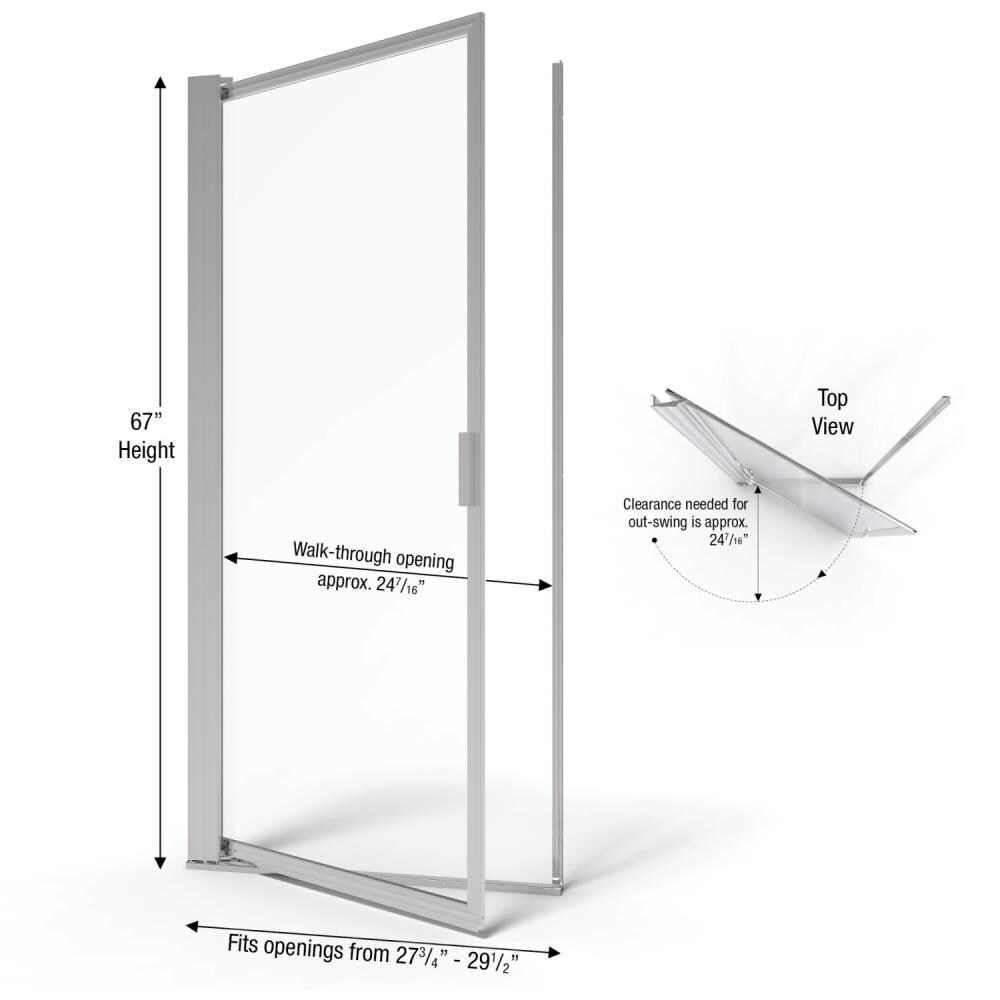 Basco SOPN00A2967CLSV Shower-Doors - View #2