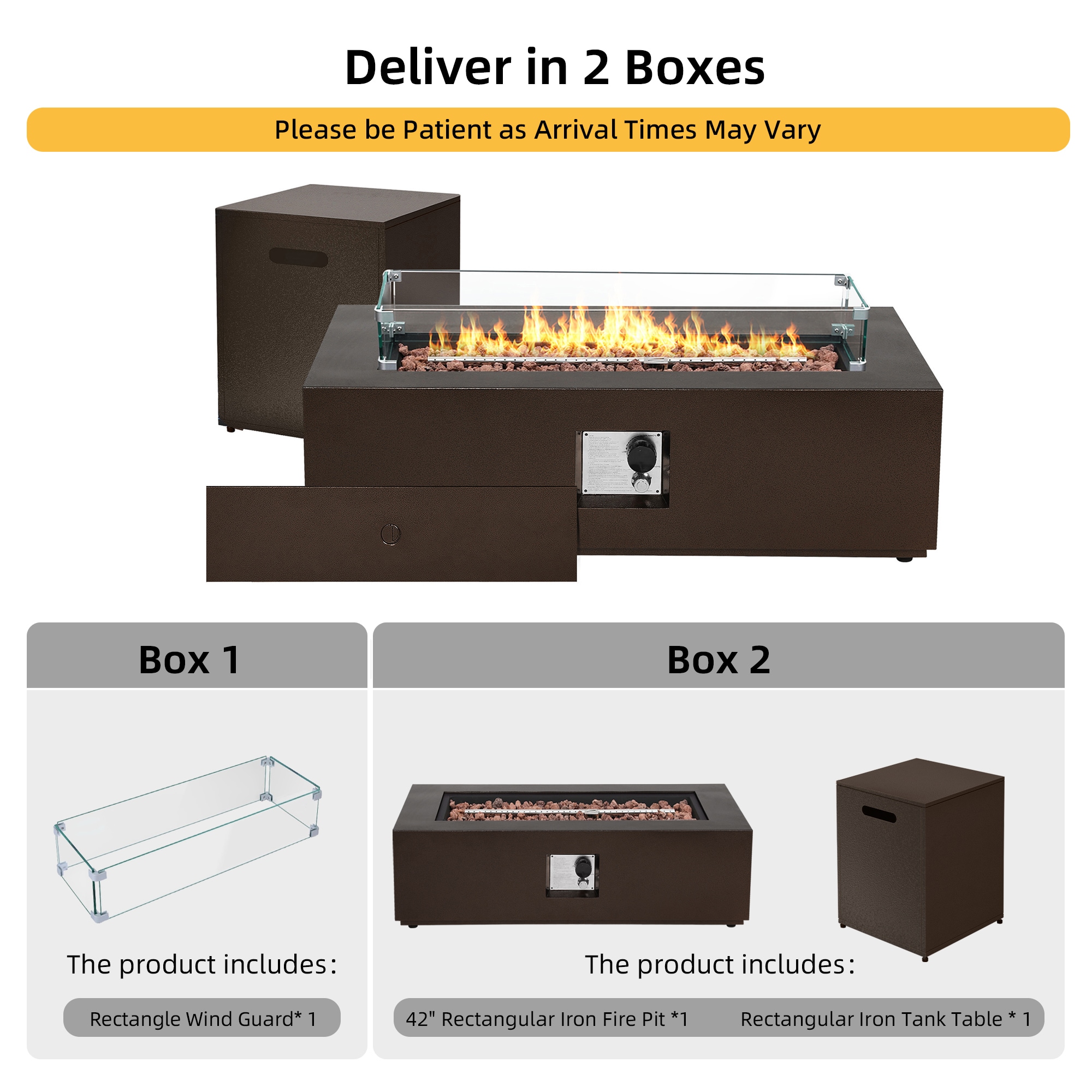 UPHA PL-C42KD-BR-QT Outdoor-Gas-Firepits - View #10