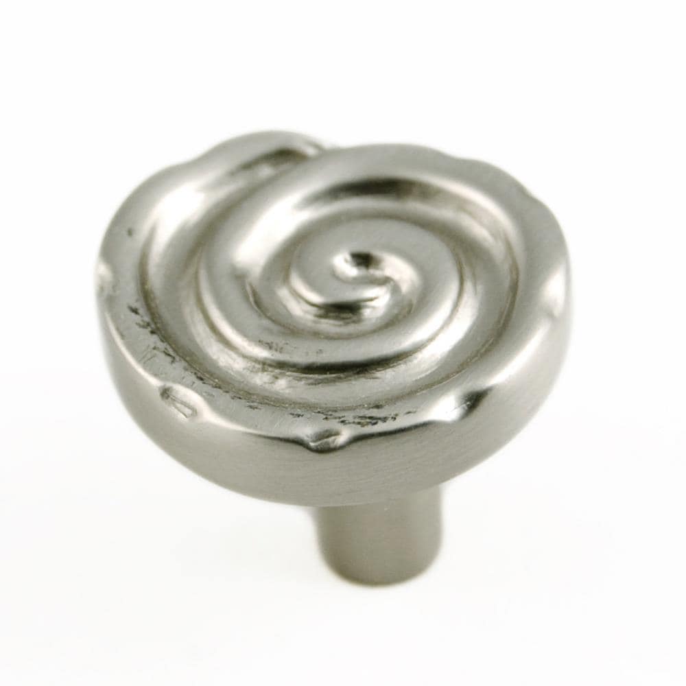 RK International CK 207-P Satin Nickel Round Traditional Cabinet Knob