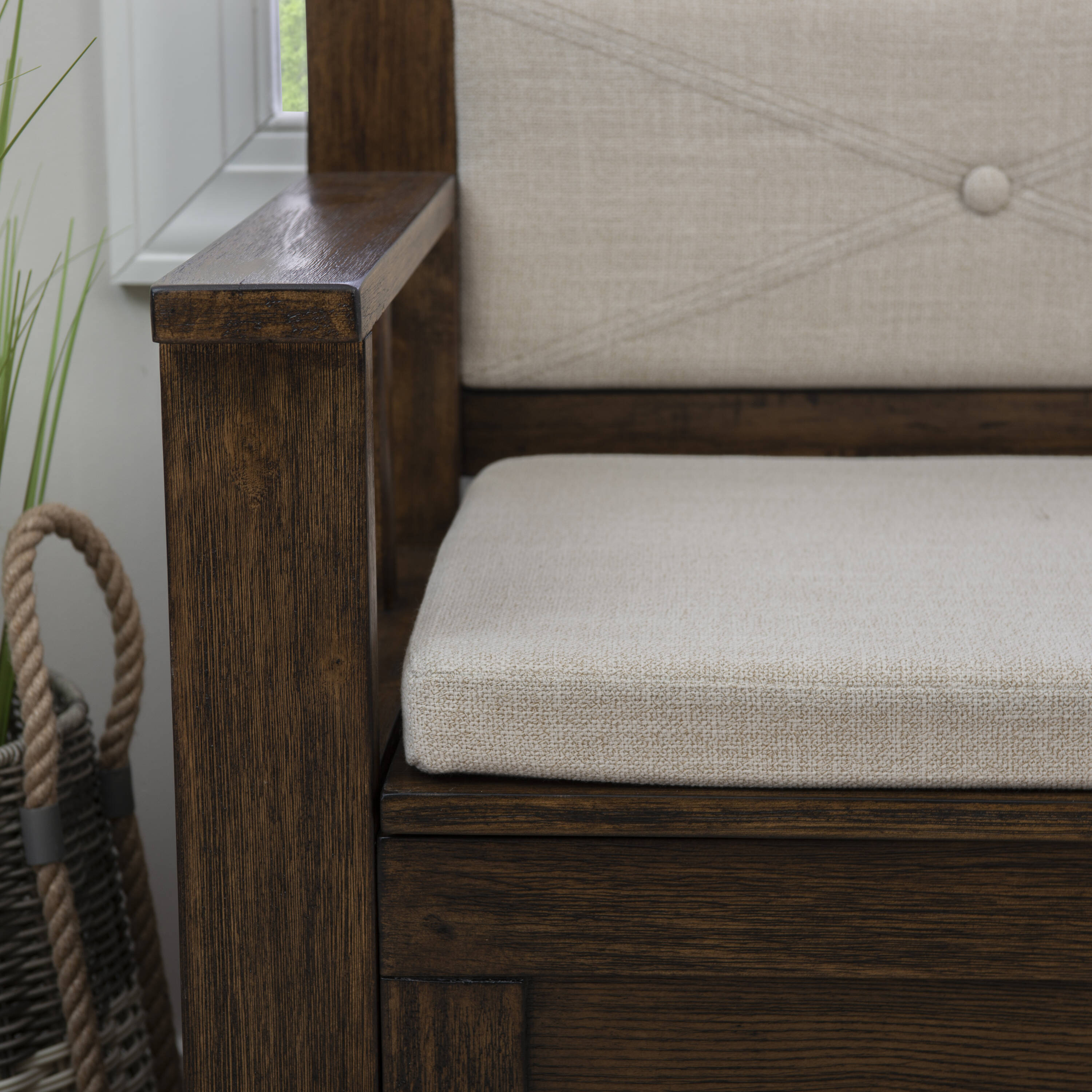 Linon LOWES2147 bench - View #10