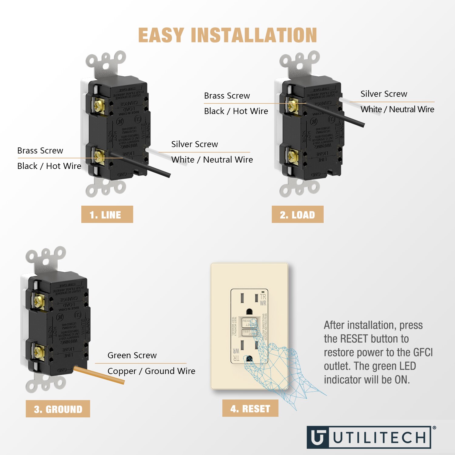 Utilitech G1915TW-LA6 receptacles - View #6