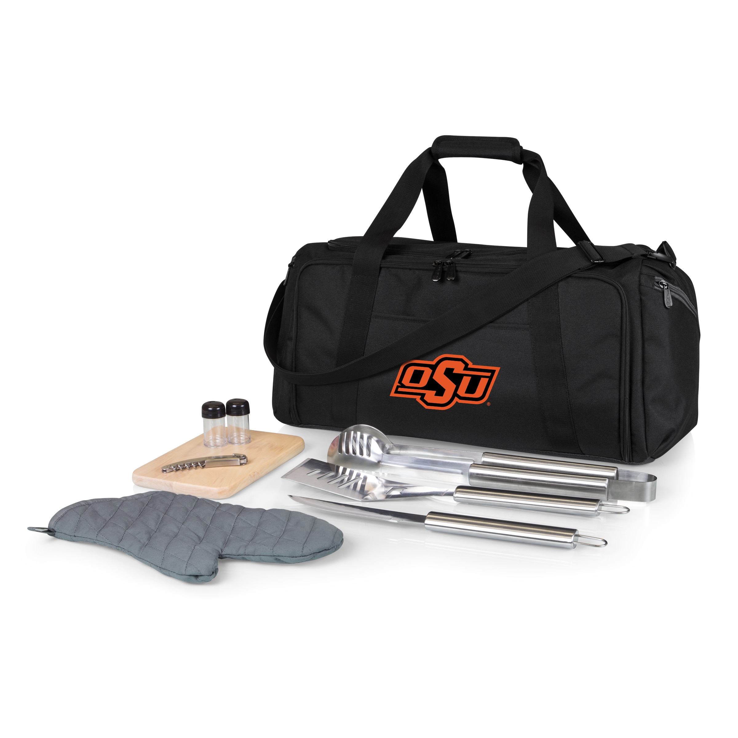 Picnic Time Stainless Steel 9-Piece Grilling Accessory Kit with Heat-Sealed Interior Liner and Multiple Storage Pockets 757-06-175-054-0 Sansujyuku sansujyuku.com