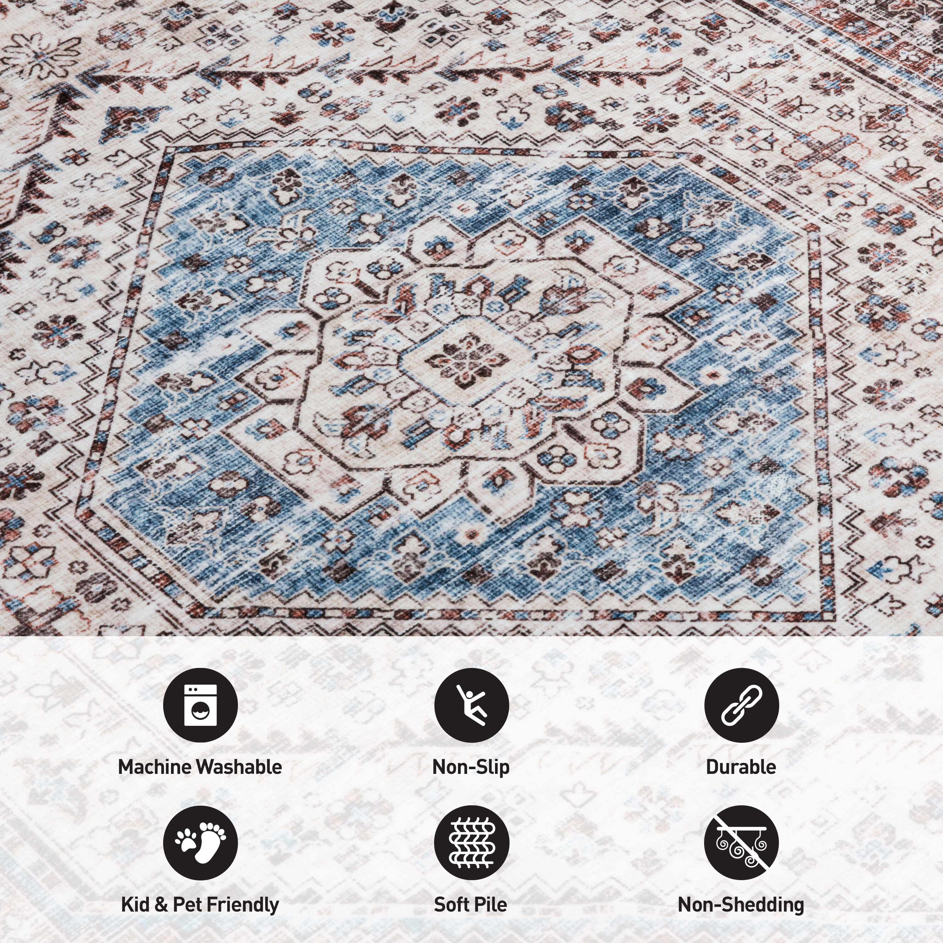World Rug Gallery 7026MULTI5X7 rugs - View #6
