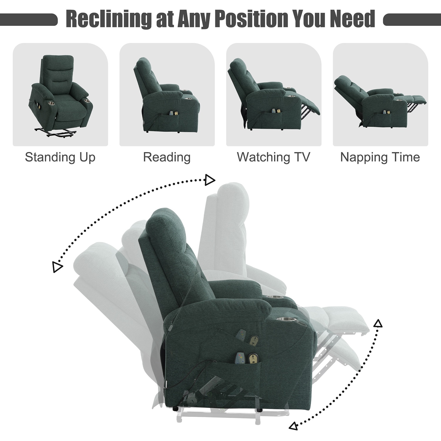 GZMR GM--SXAF81232S-GR recliners - View #7