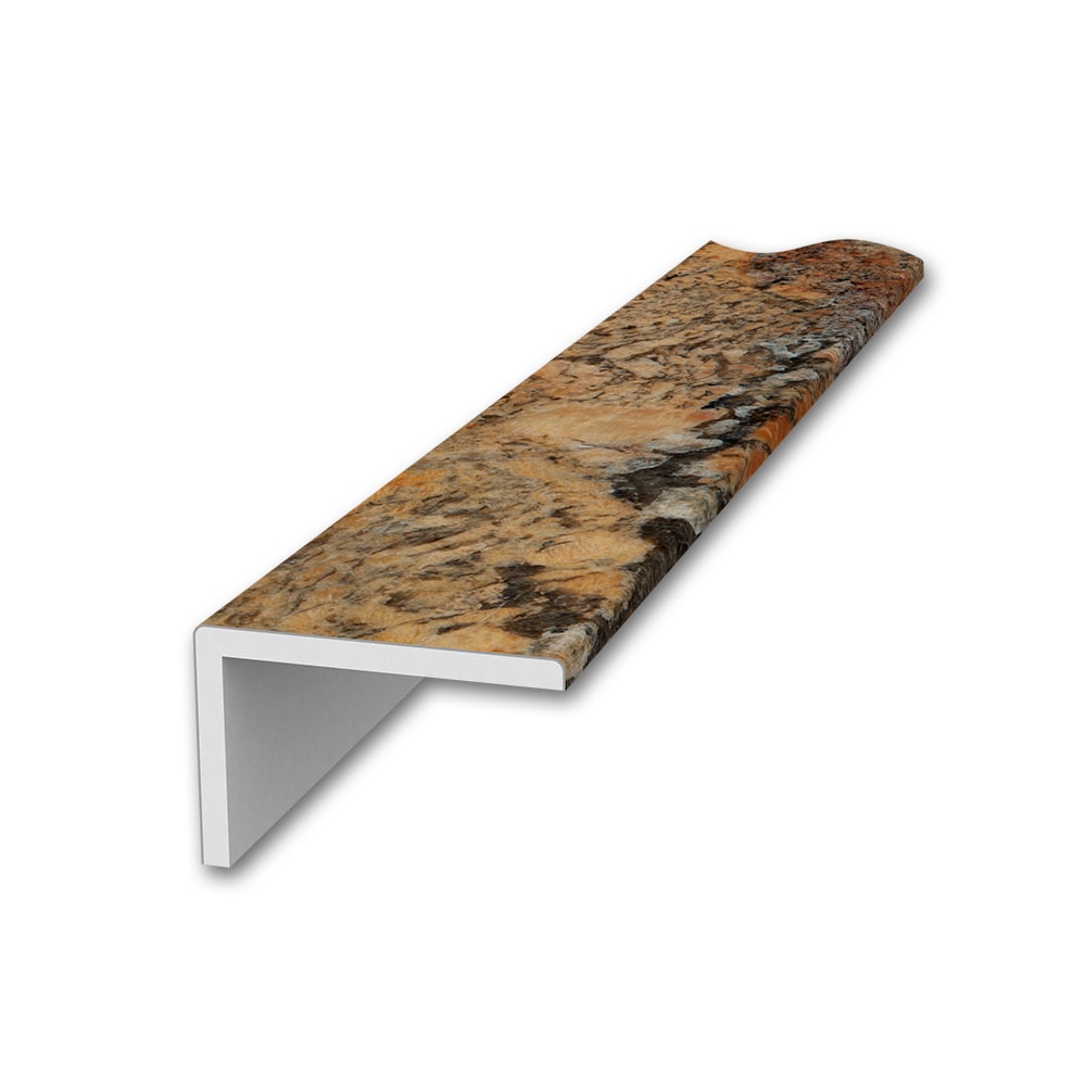 FlexStone FLXSG3296CB 3 in. x 96 in. Remodel Trim with 2 in. Lip in Crema Bordeaux
