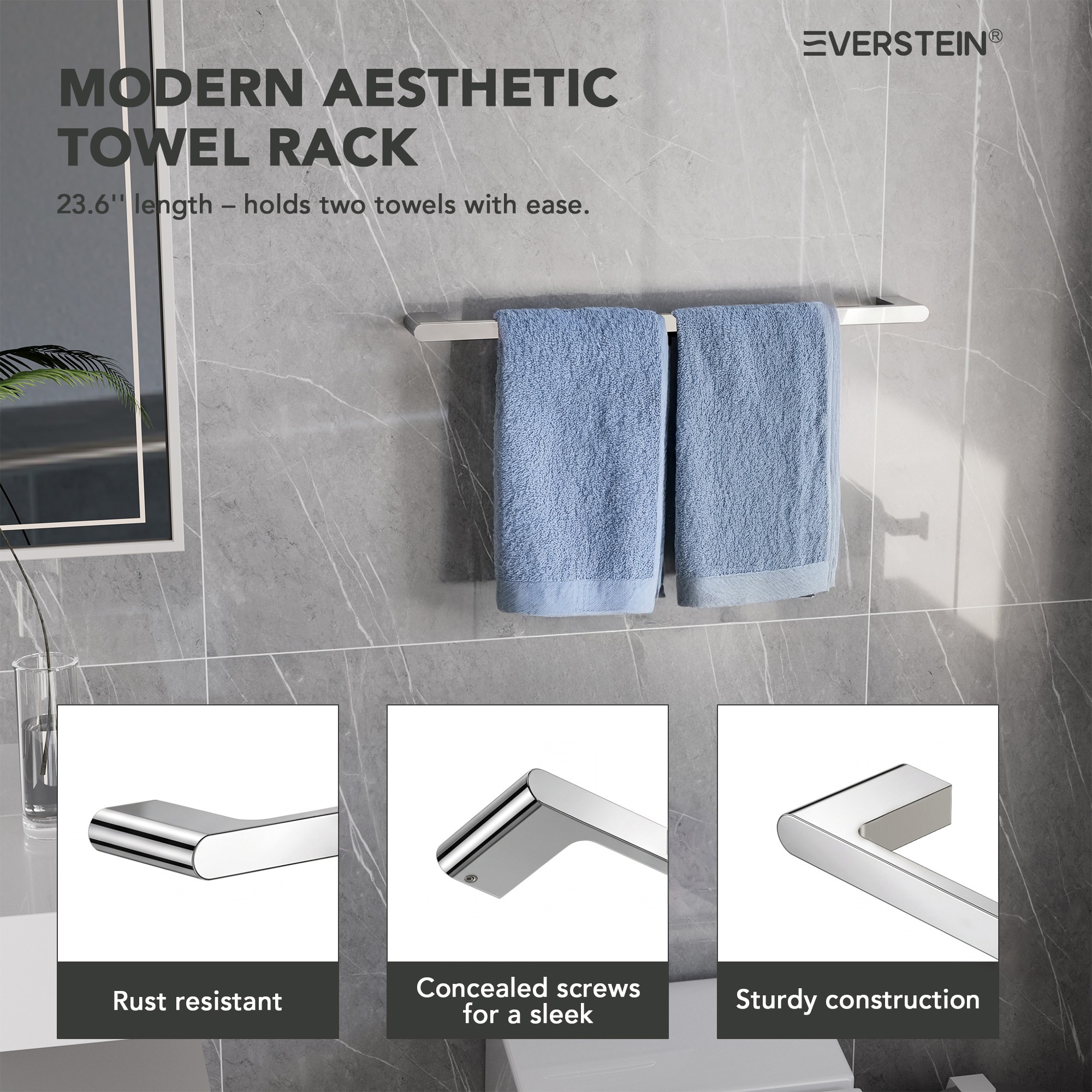 EVERSTEIN SFS-2002-CH Decorative-Bath-Hardware-Kits - Thumbnail View #5