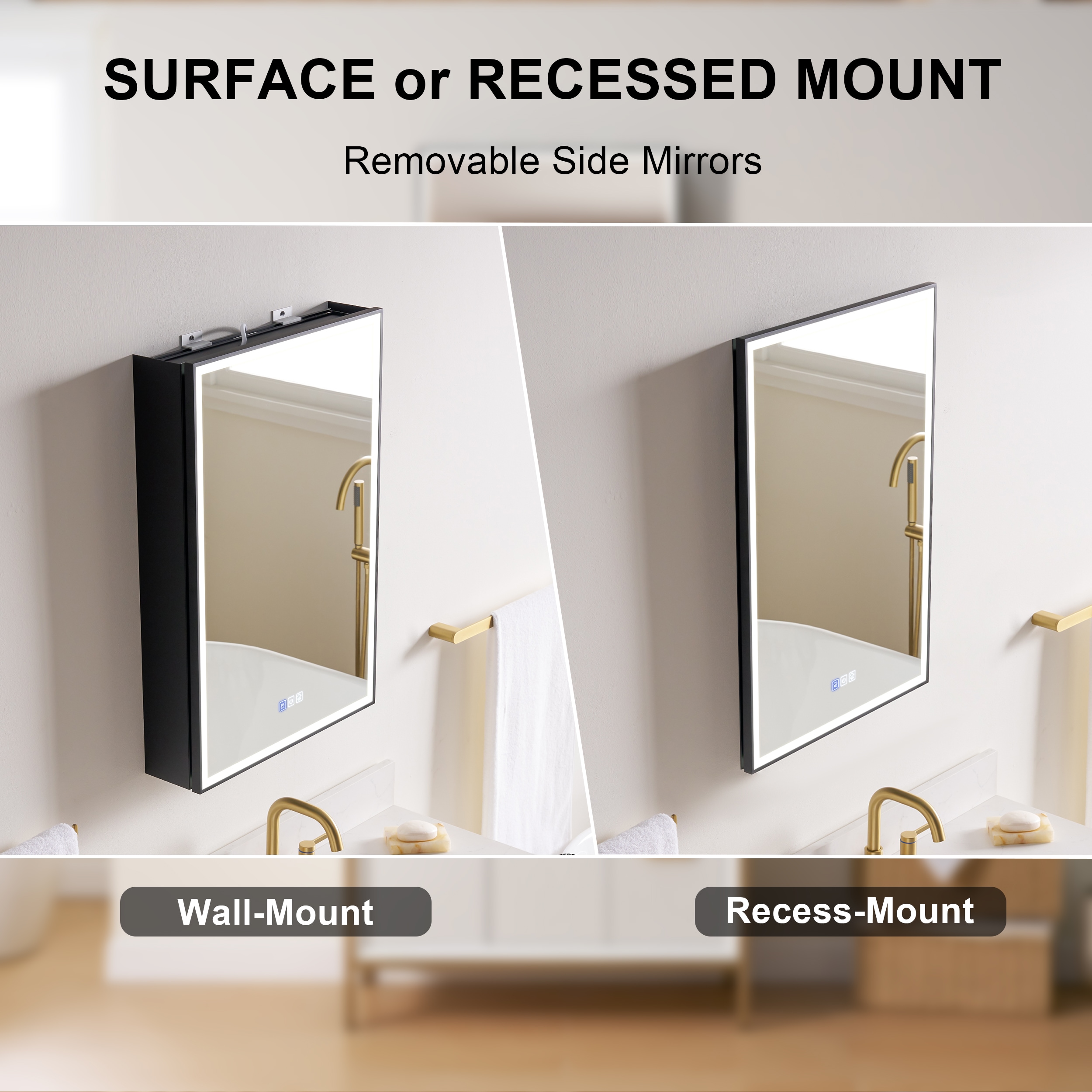 WELLFOR W12MCL2030L Bathroom-Medicine-Cabinets - View #9
