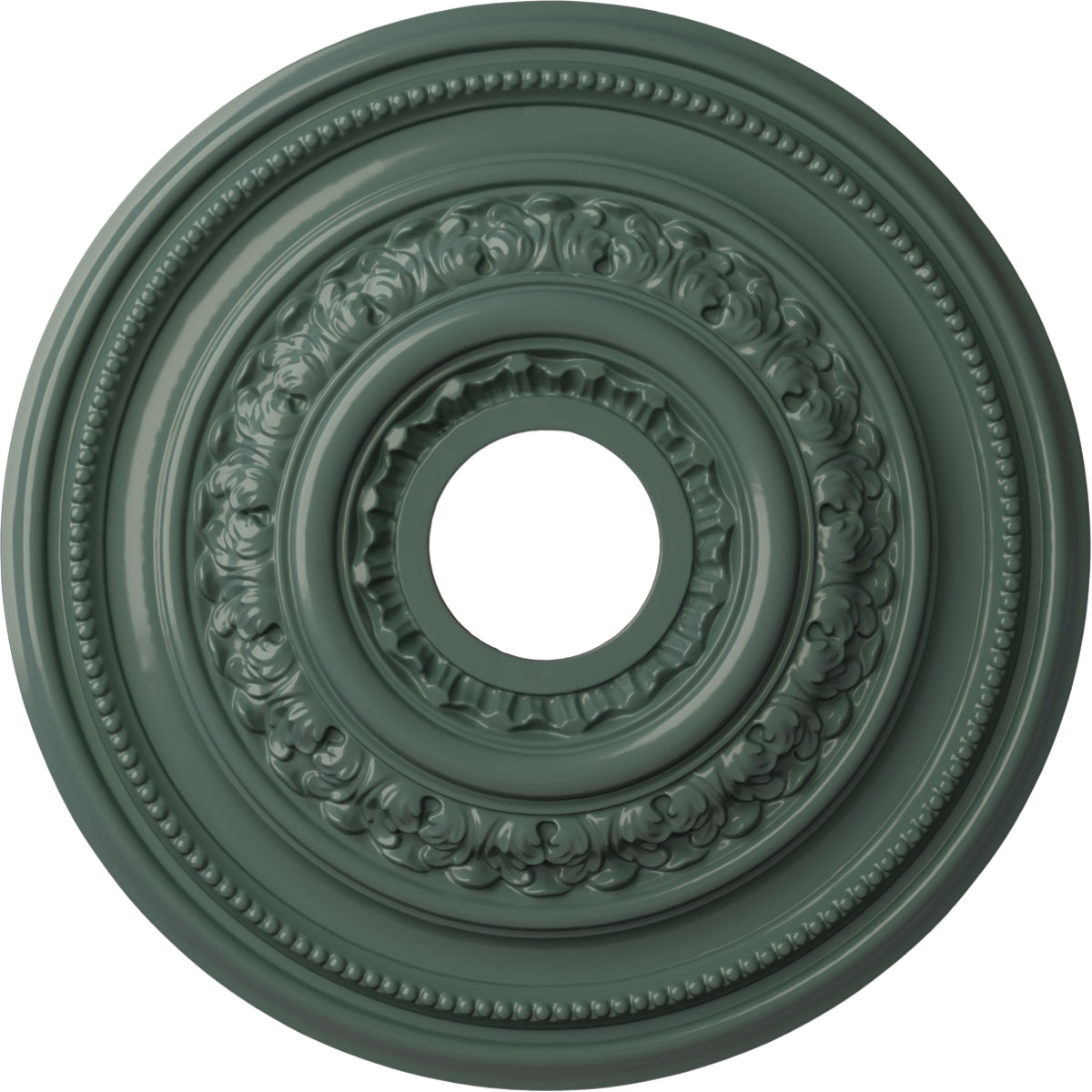 Ekena Millwork CM17OLCBF Orleans 17.625-in W x 17.625-in L Painted Cloud Burst Polyurethane Whole Ceiling Medallion
