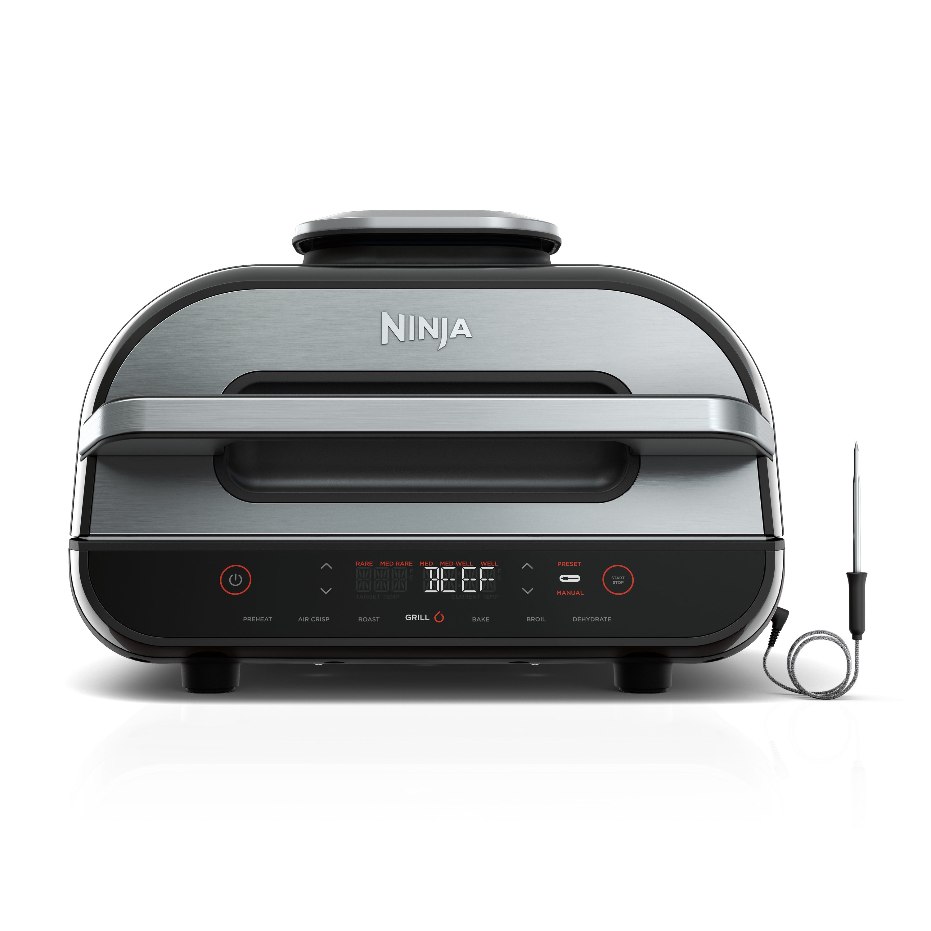 Ninja Ig651 Foodi Smart XL Pro 7-in-1 Indoor Grill/Griddle Combo Black