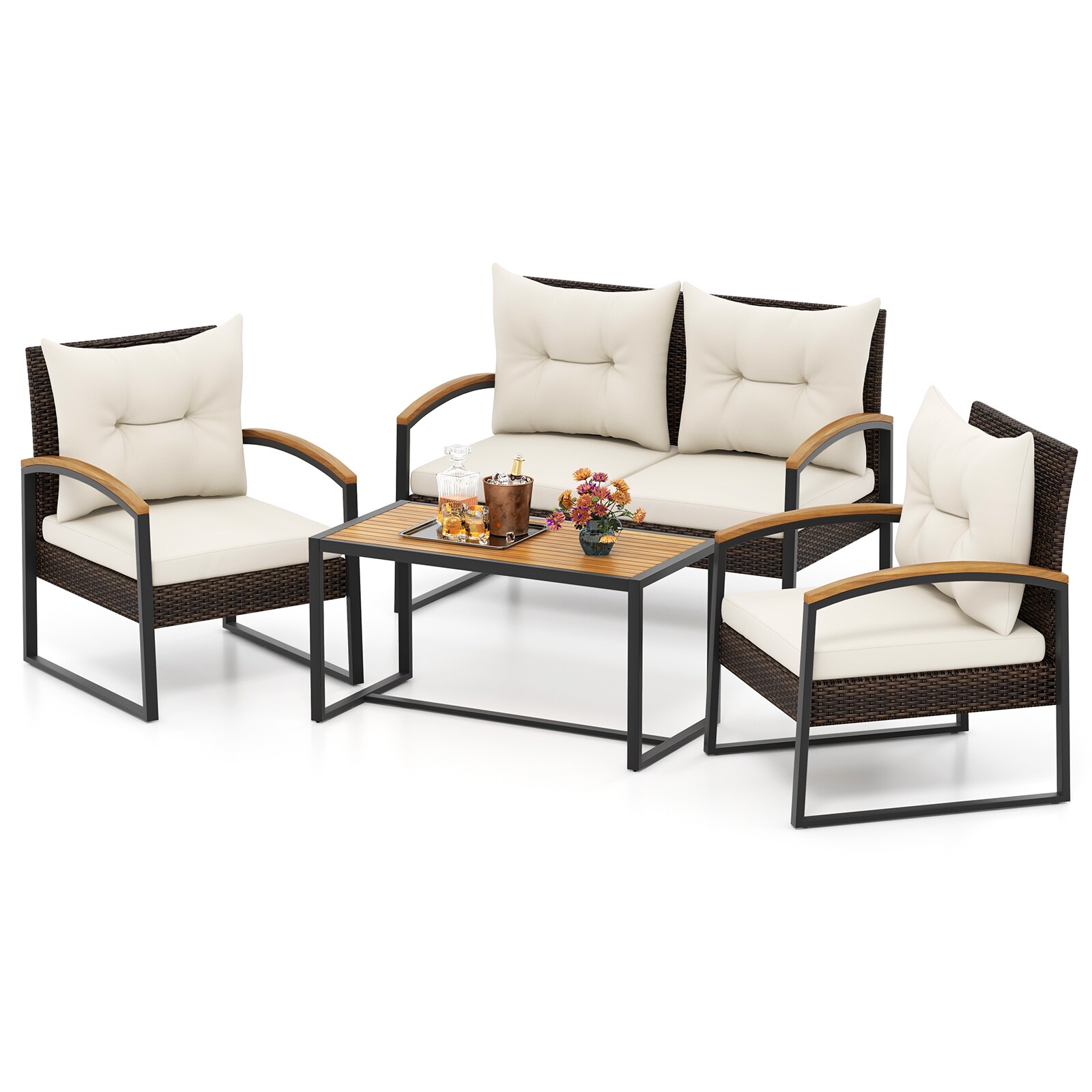Slickblue D-CO-+HW60327WH Patio-Conversation-Sets - View #4
