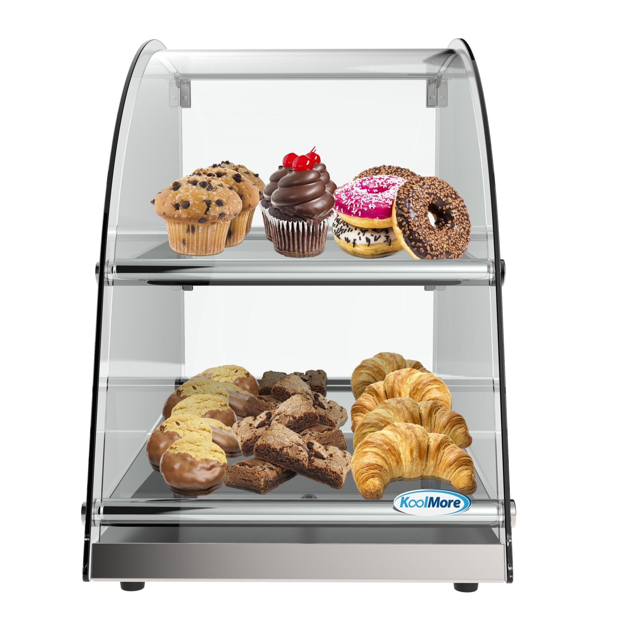 KoolMore DT14-2TG Stainless Steel Glass Cake Pan