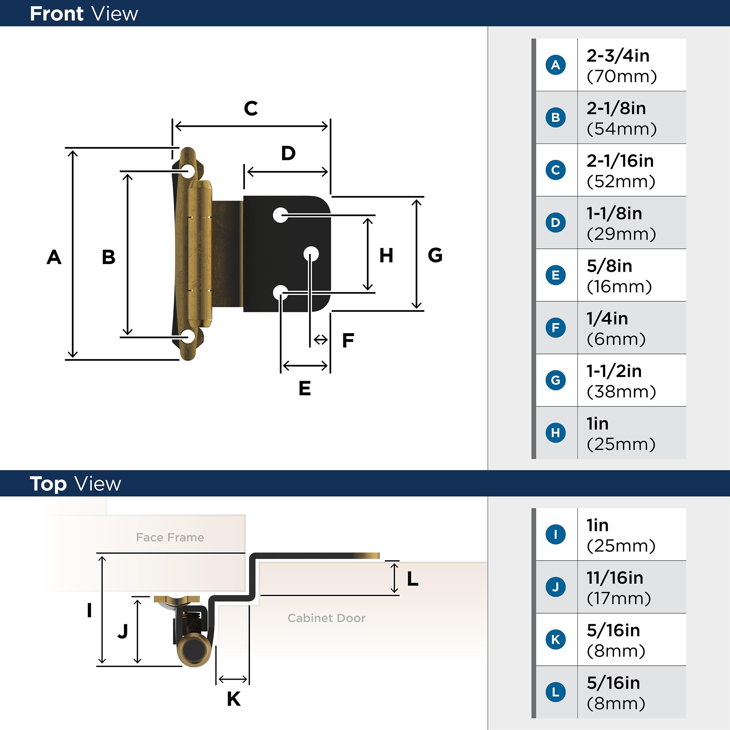 Amerock BPR7928AE Cabinet-Hinges - View #5