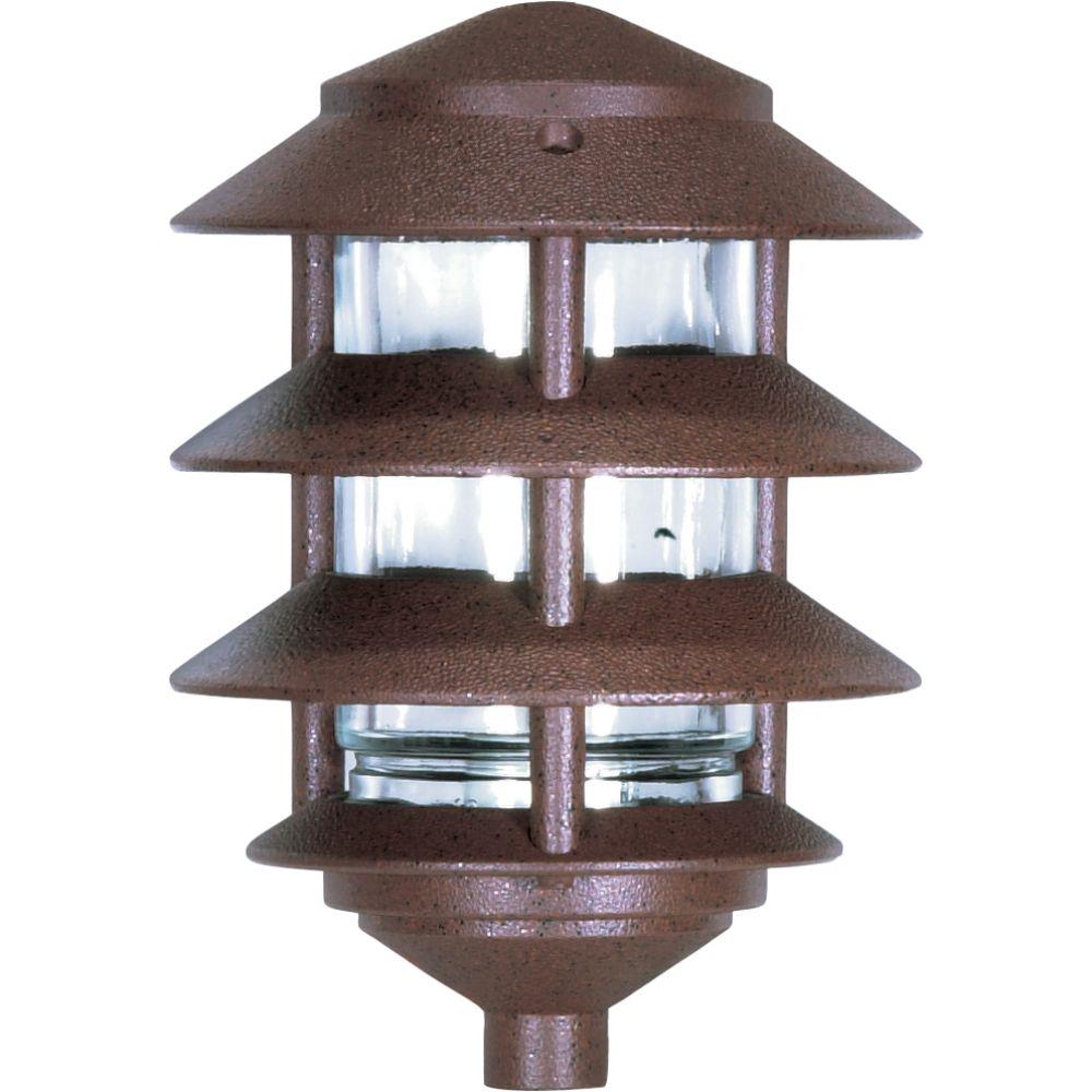 110-Watt Old Bronze Line Voltage Hardwired Path Light