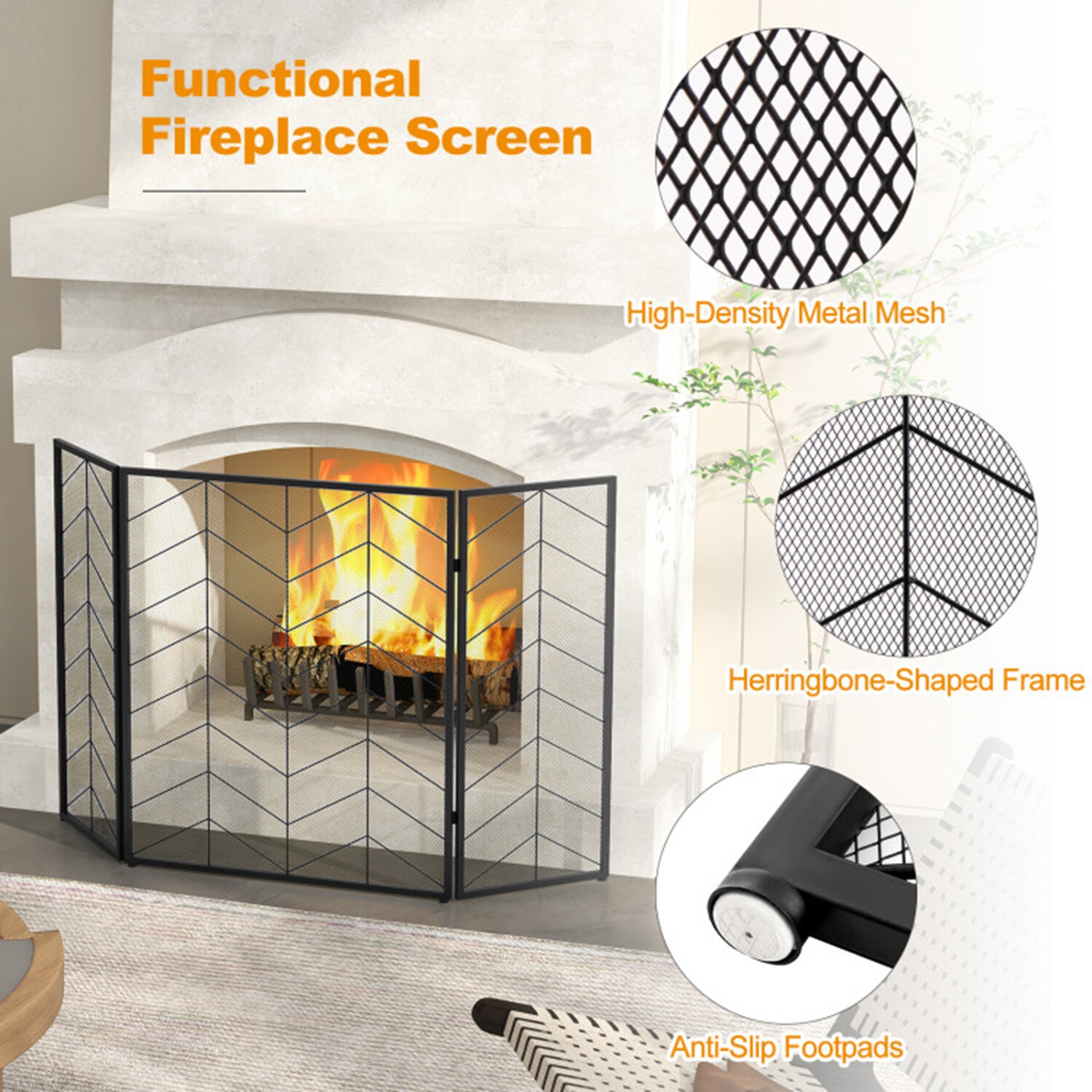Mondawe MO-11173MO-A Fireplace-Screens - View #7