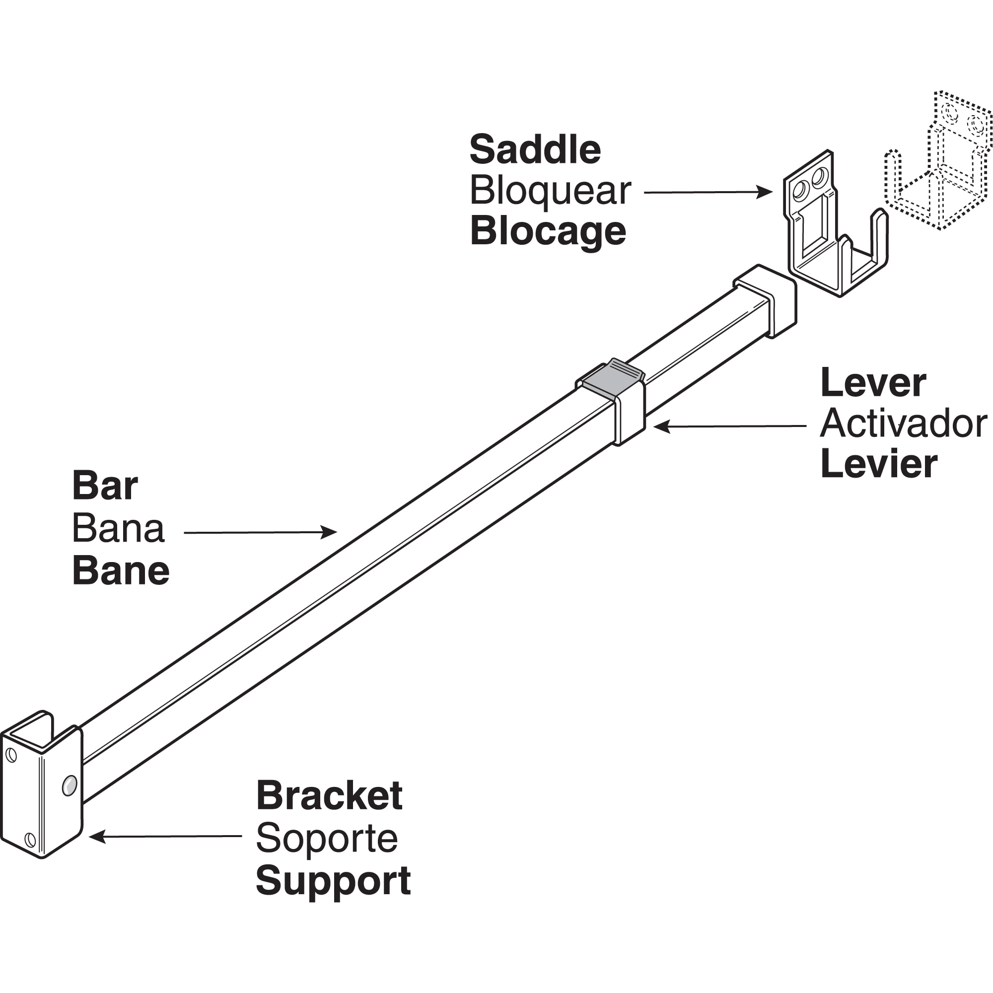 RELIABILT U 9920-L Door-Security-Bars - View #7