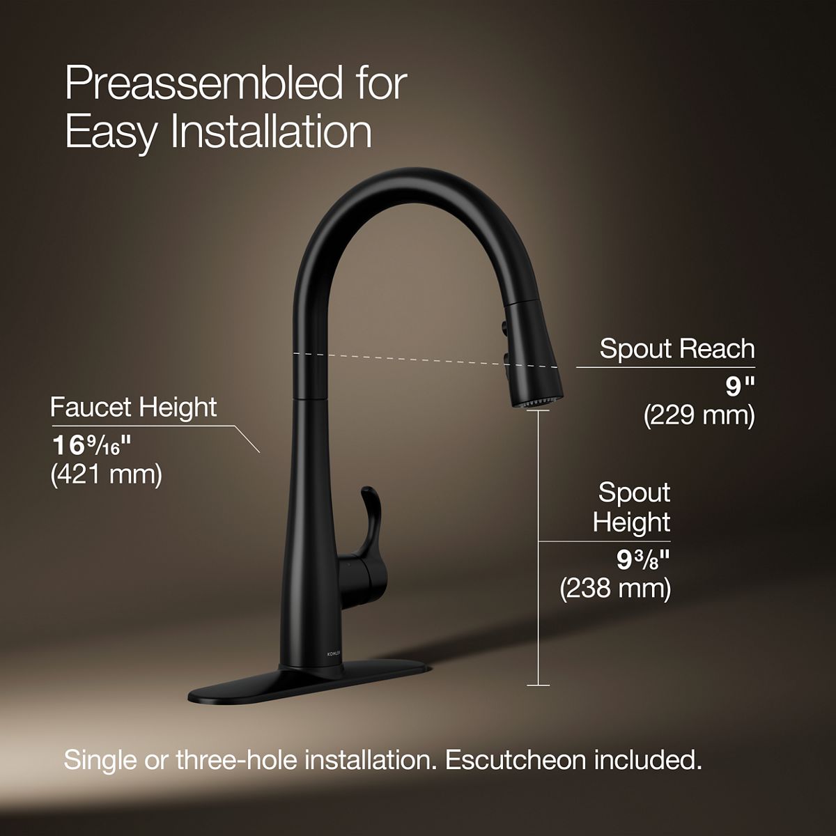KOHLER K-22036-BL Kitchen-Faucets - View #3