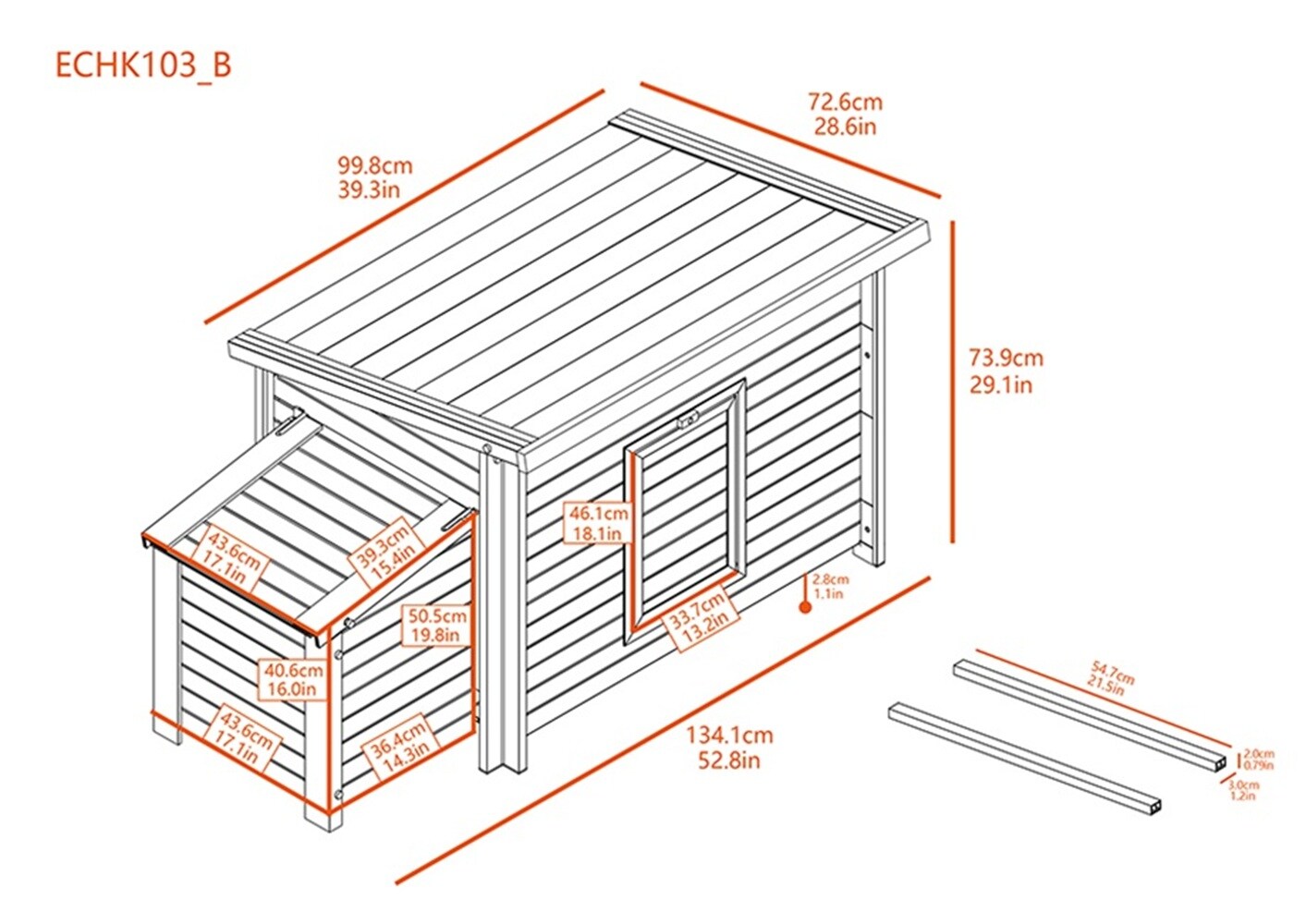 New Age Pet ECHK103-B Chicken-Coops-Rabbit-Hutches - View #15