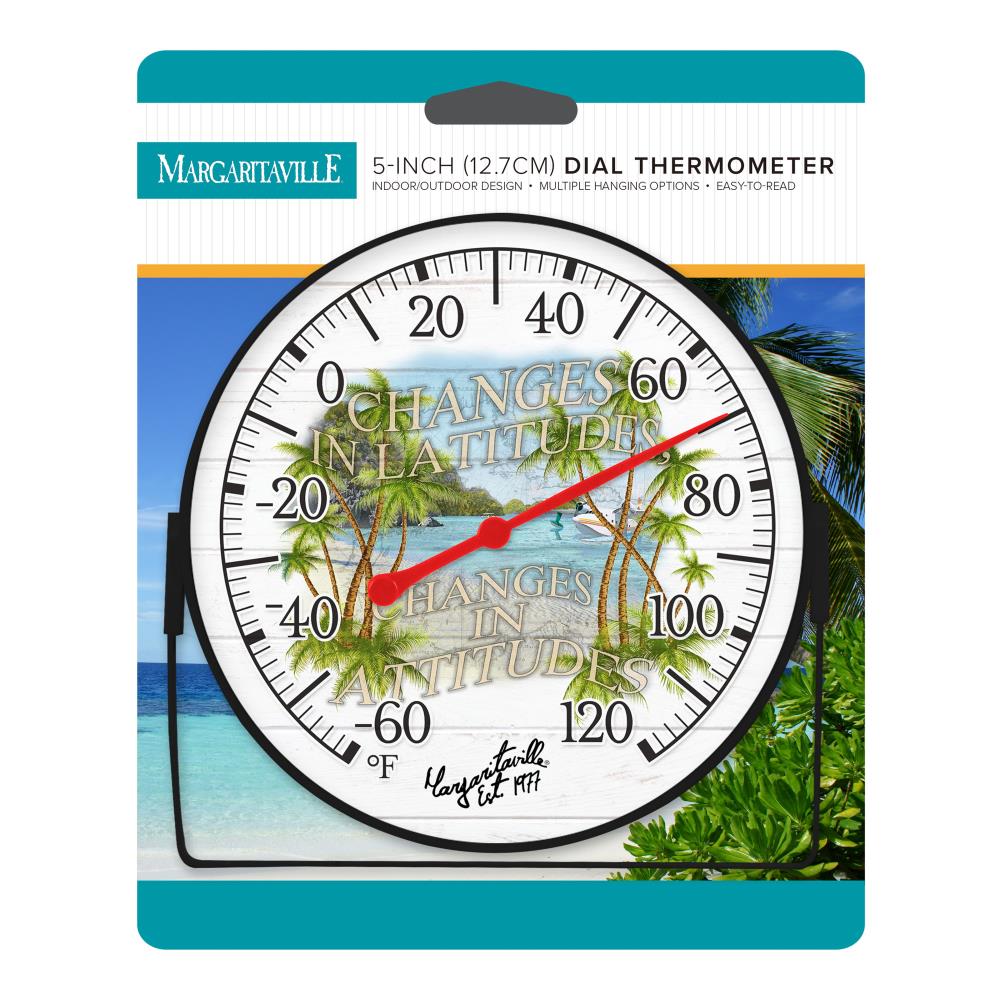 La Crosse Technology 5-In. Blue Analog Dial Bracket Thermometer