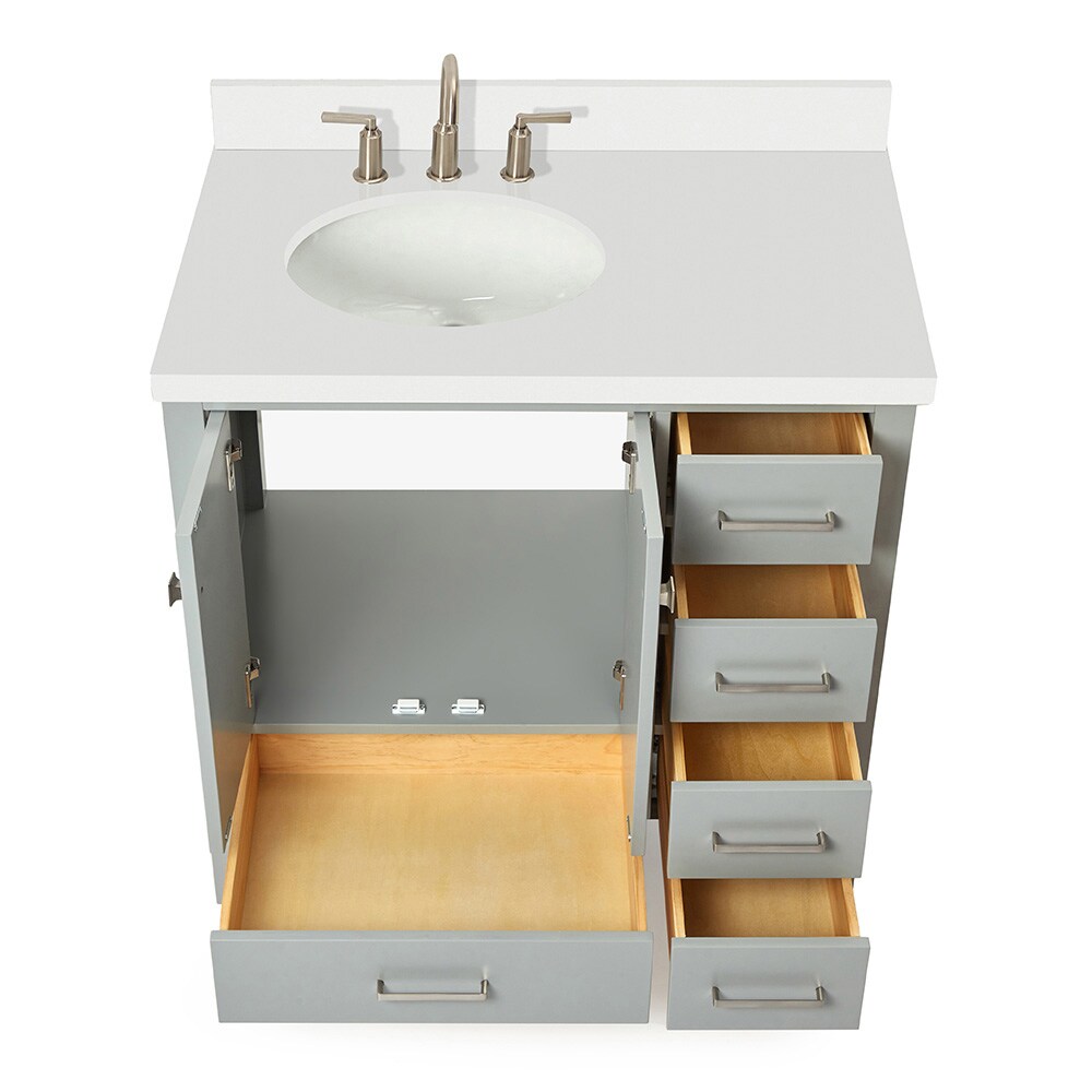 ARIEL A037SLWQOVOGRY Bath-Vanity-Combo - View #6