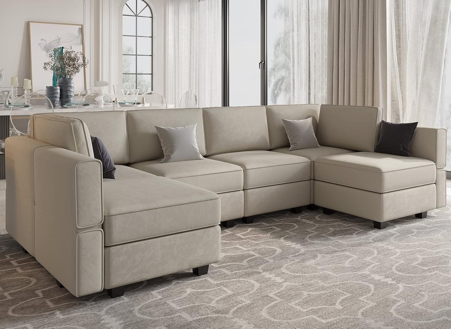 Belffin BF196-A6B-WHITE futons - View #2