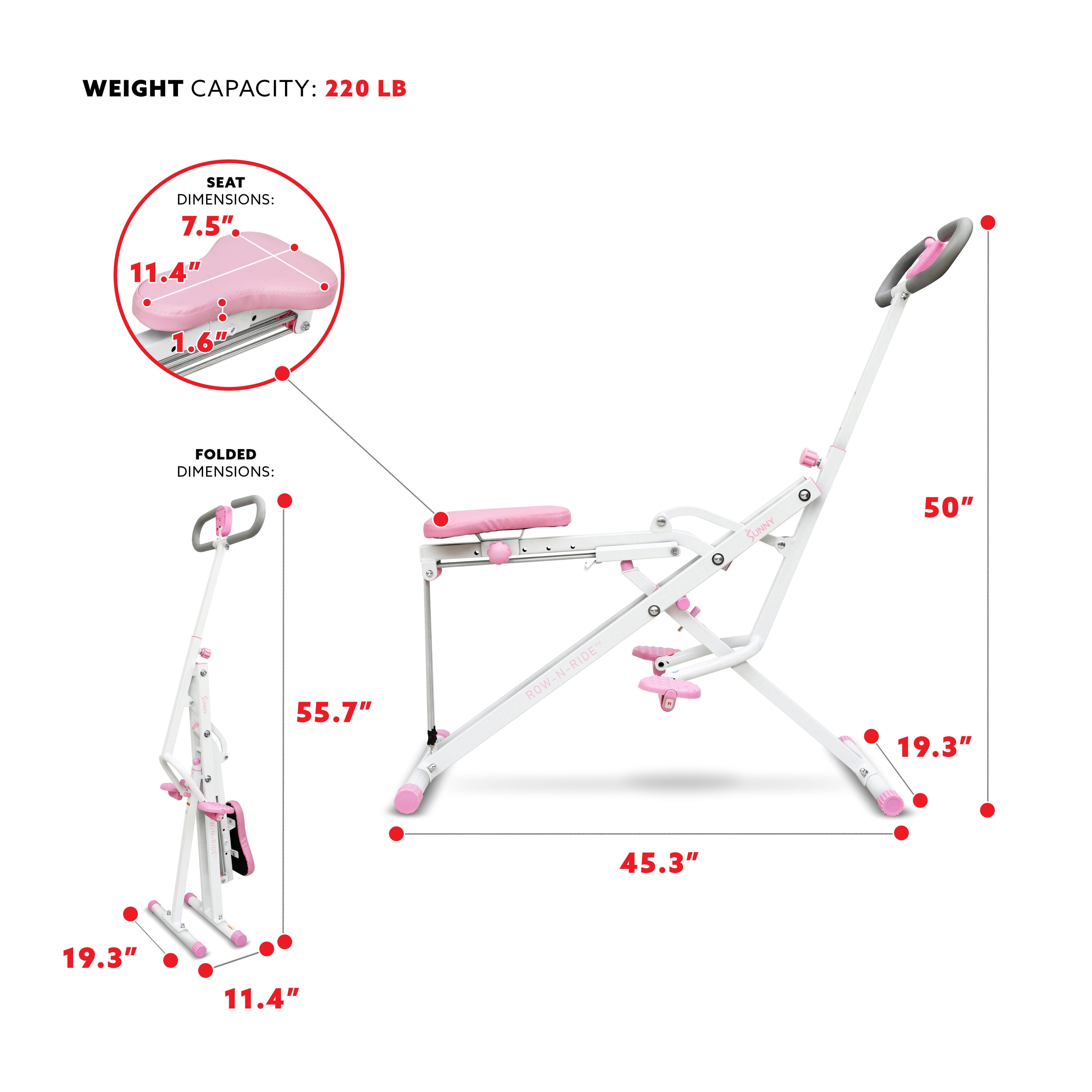 Sunny Health & Fitness P2100 Rowing-Machines - View #2