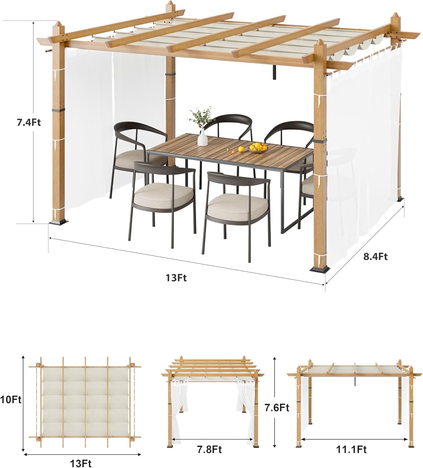 Qeetex A-PHO-33DYK898 Pergolas-2 - View #6