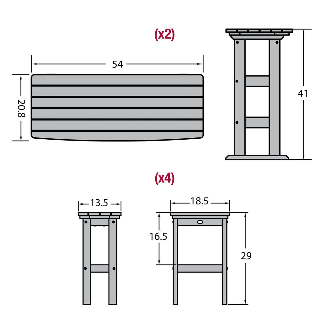highwood AD-KITBALC201-RED Patio-Dining-Sets - View #7