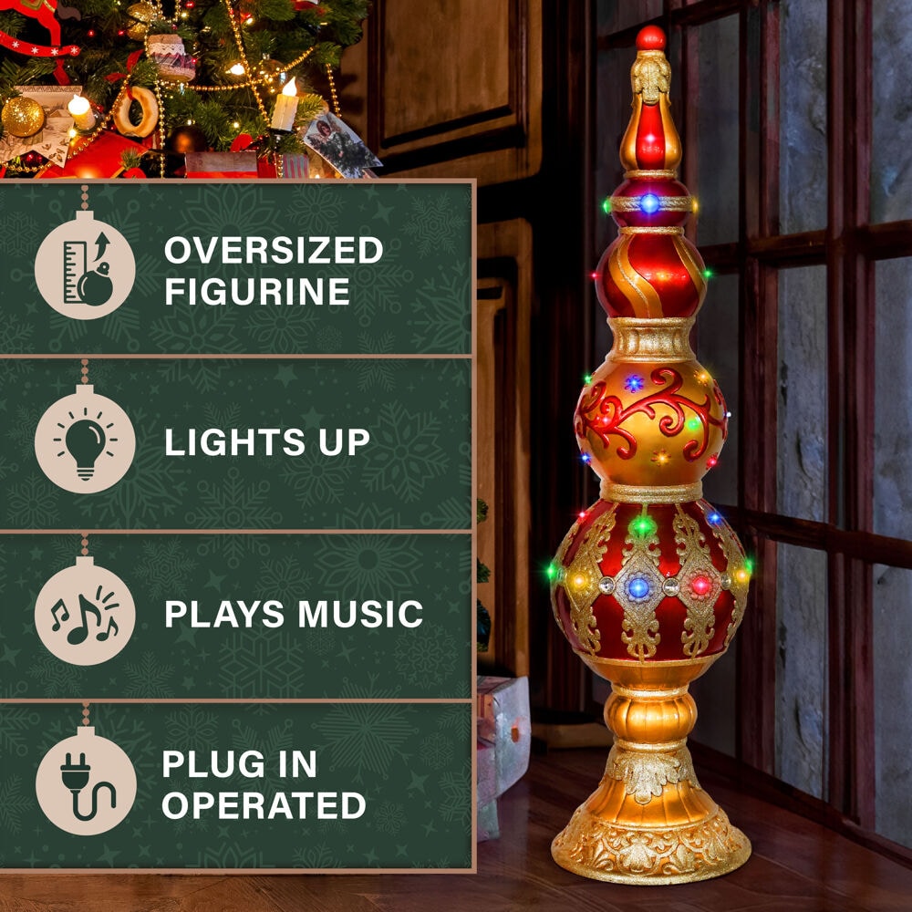 Fraser Hill Farm FFRS048-FIN5-RD Outdoor-Christmas-Decor - View #3