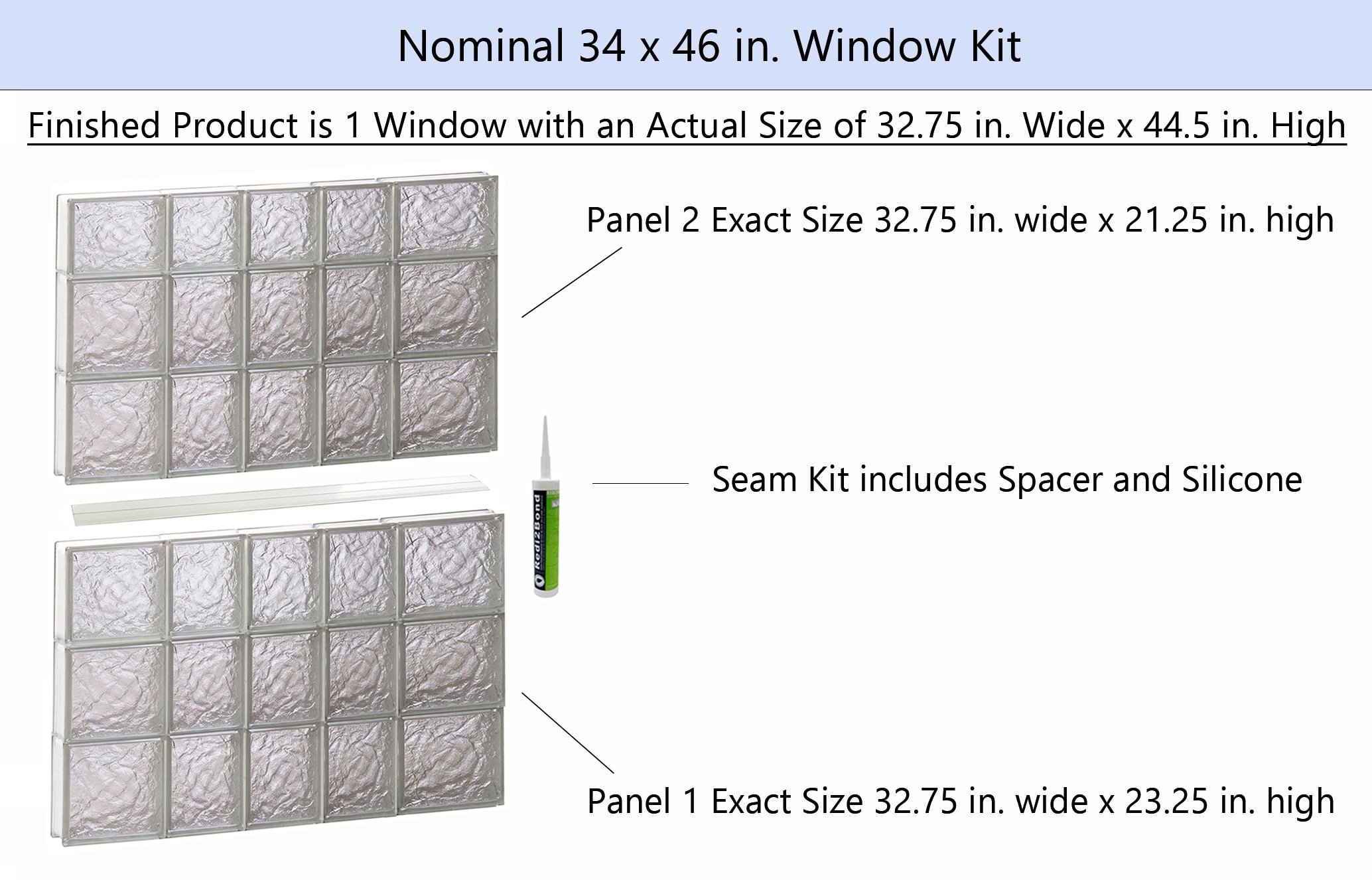 REDI2SET S3446IS Glass-Block-Windows - View #2
