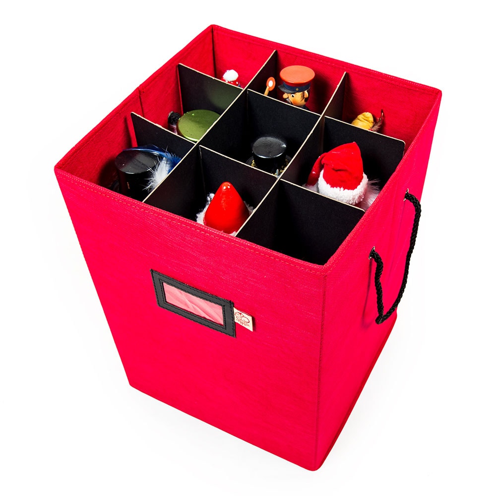Santa's Bags Red Gift Wrap Ribbon Storage Box and Dispenser SB-10455-RED -  The Home Depot