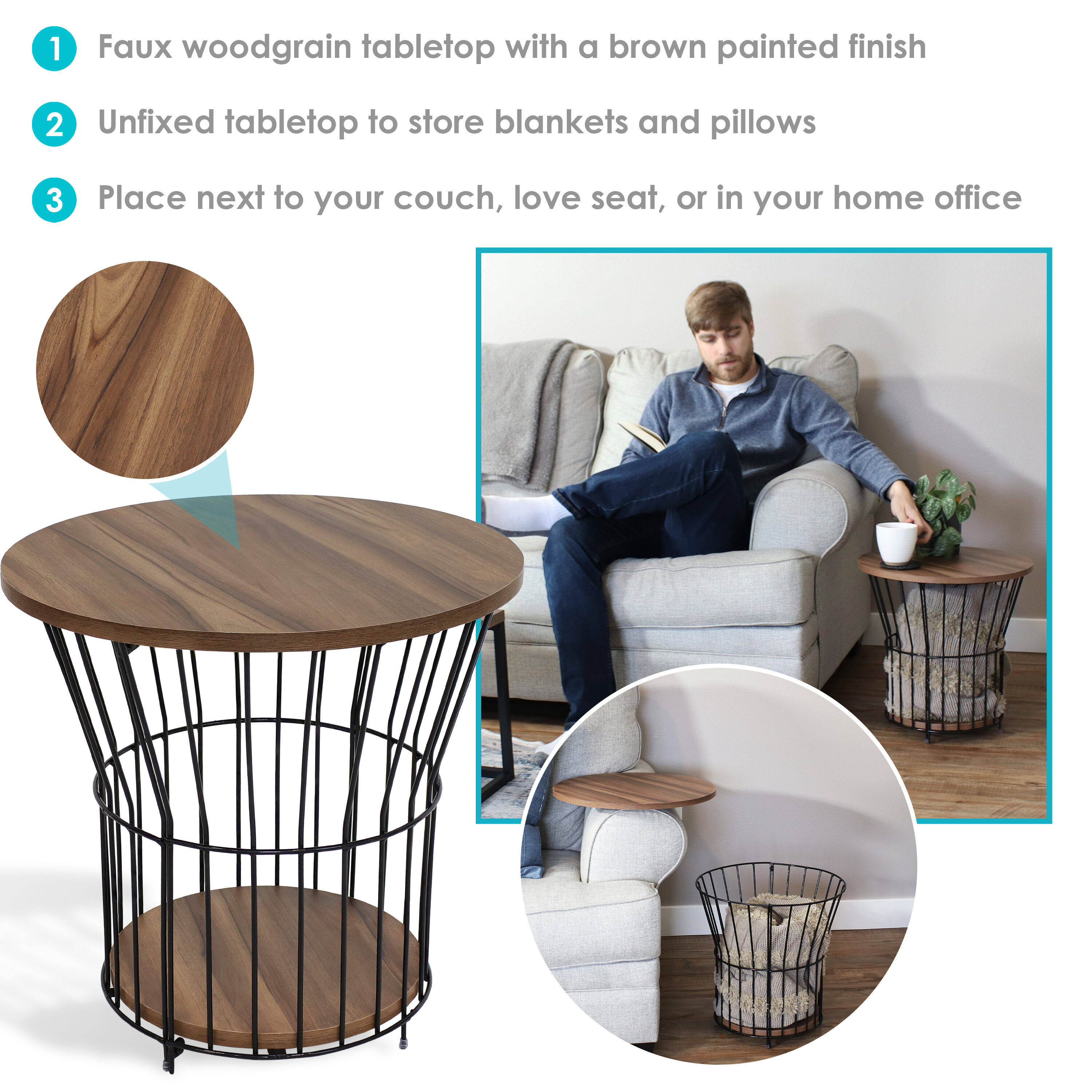 Sunnydaze Decor MTR-546 End-Tables - View #6