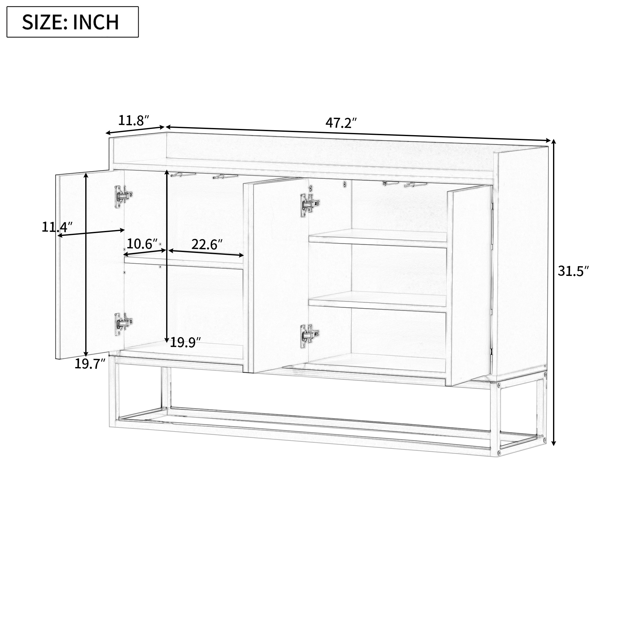 Bayfeve BF-298903M-IN Dining-Kitchen-Storarge - View #5