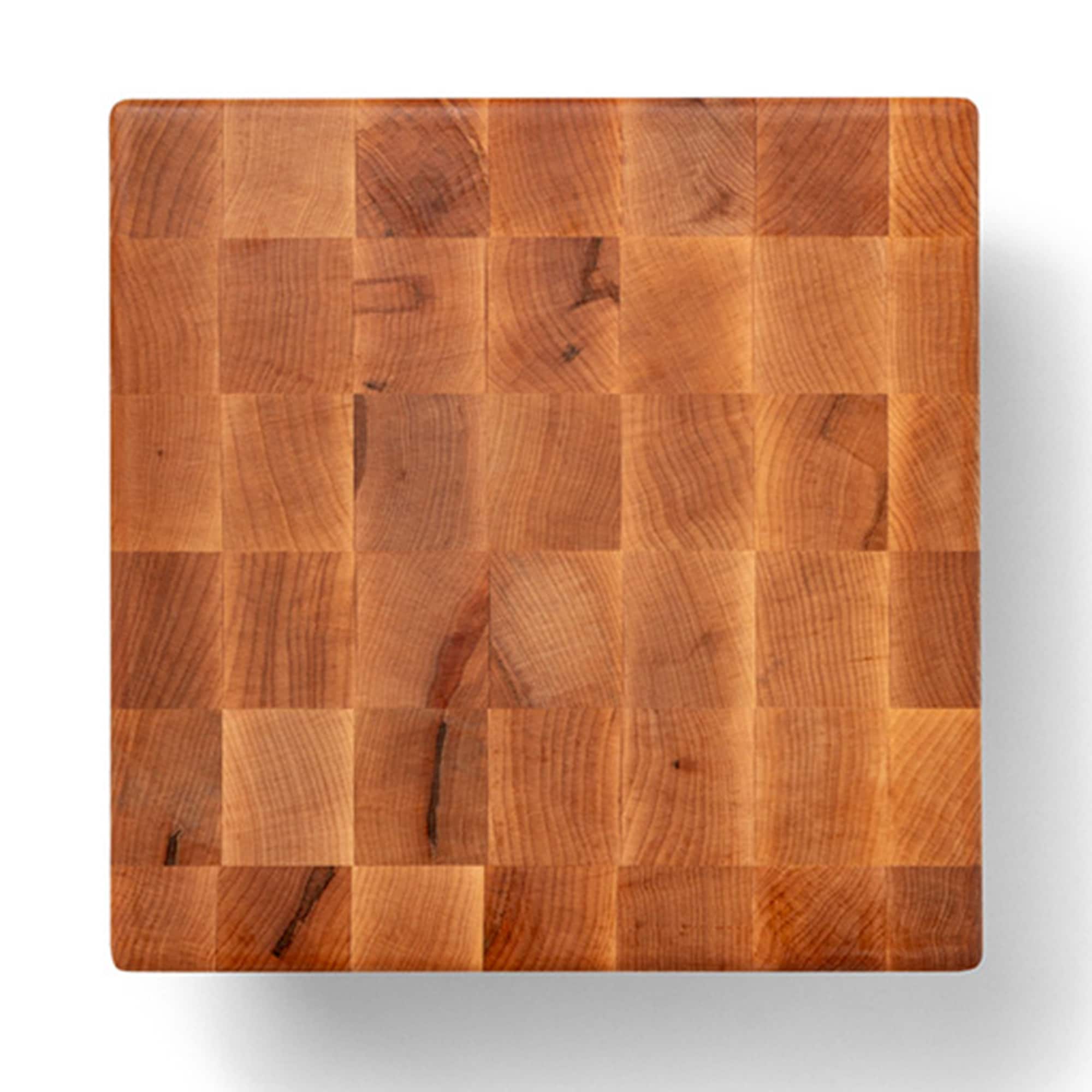 John Boos  MC Series Square Wood Cutting Board with Feet 12 Inches x 12 Inches Maple