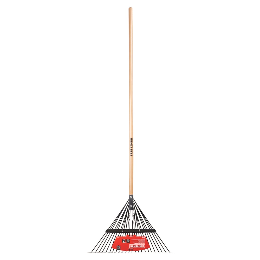CRAFTSMAN 24-in Steel Leaf rake with Wood Handle #CMXMLTP35316