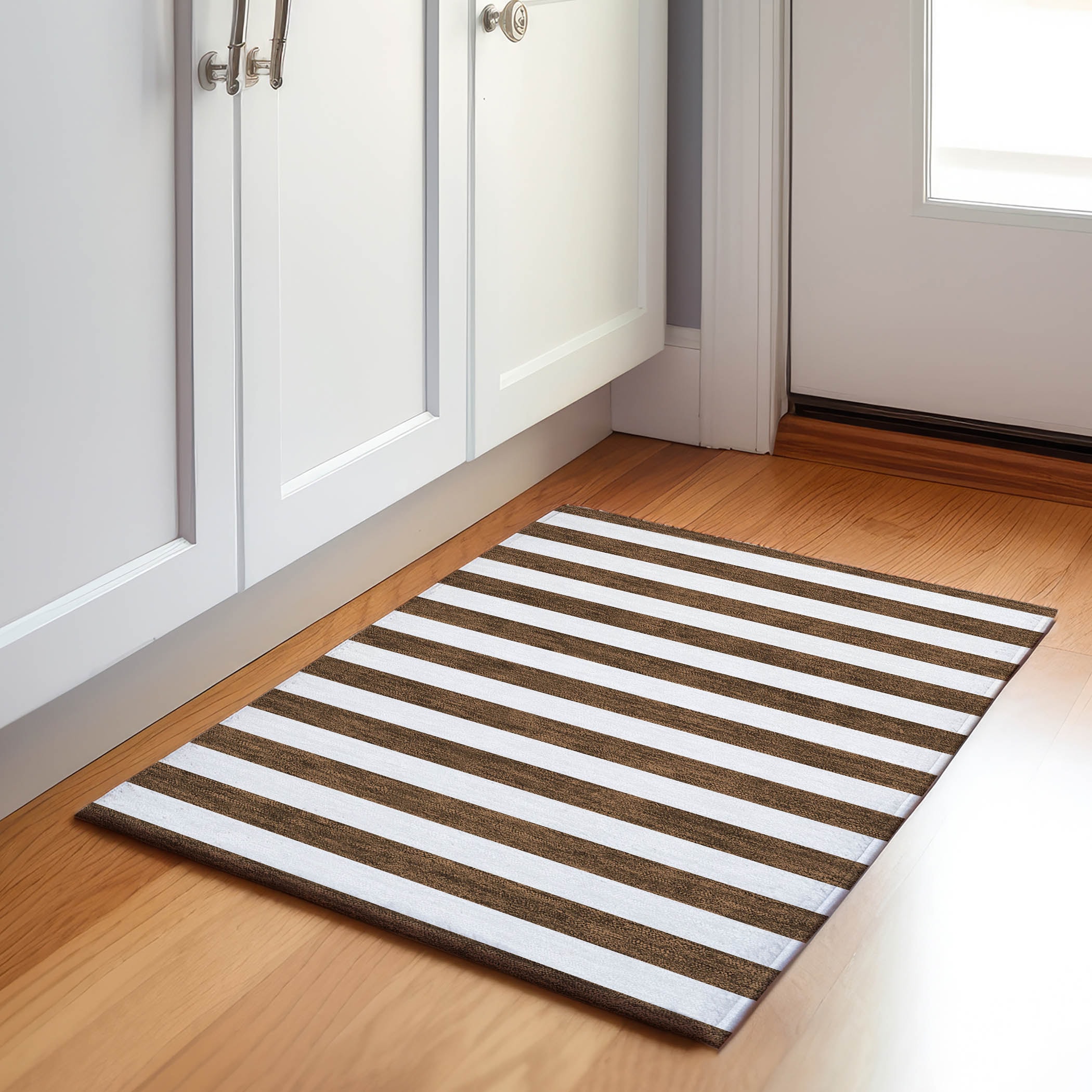 Addison Rugs AMF502BG3X5 Mayfield AMF502BG 3 x 5 (ft) Loomed Polyester Beige Rectangular Indoor Abstract Machine washable Area rug