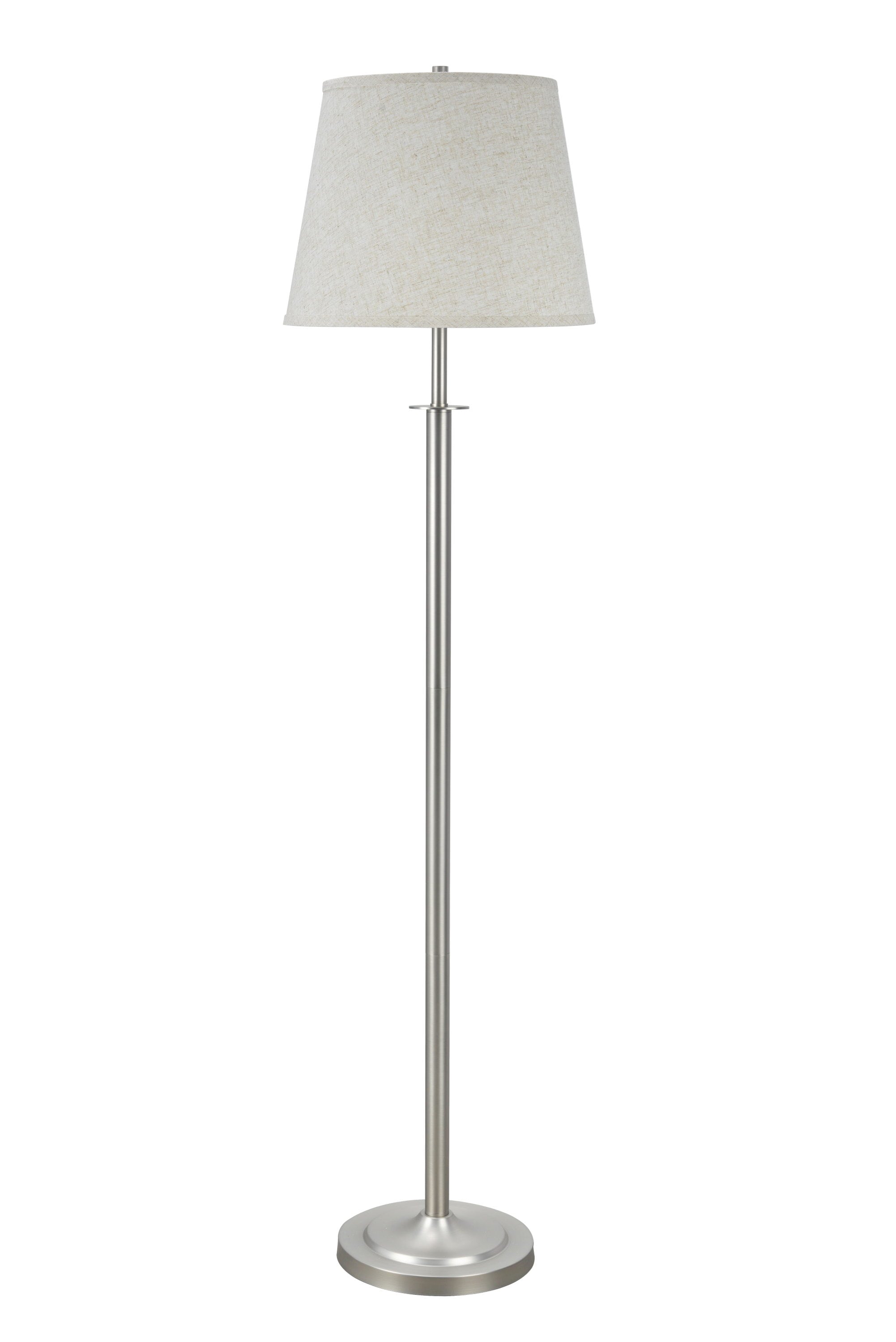 Aspen Creative Corporation 60-in Beige Shaded Floor Lamp in the Floor ...