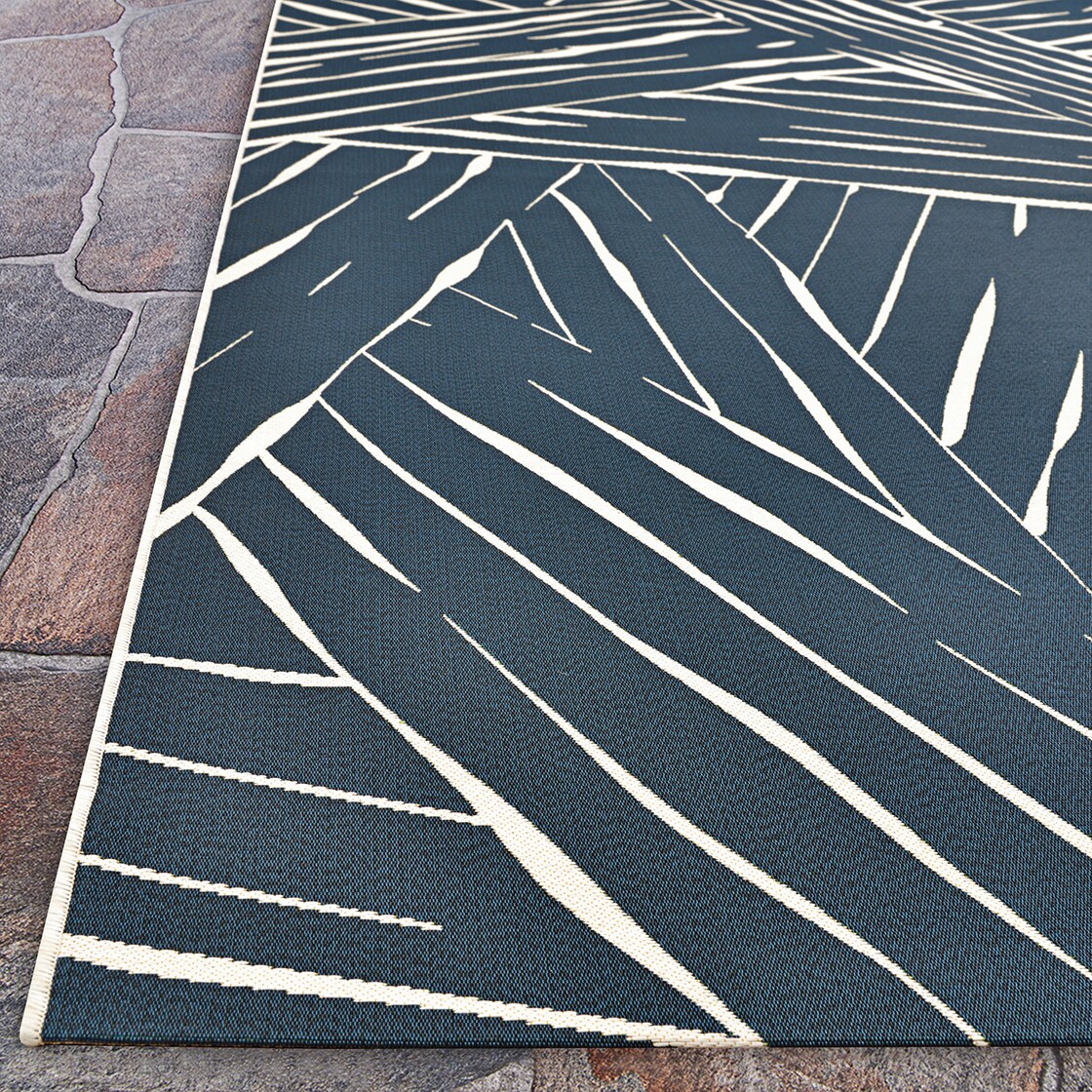 Couristan Dolce 2 x 4 (ft) Flatweave Ink Rectangular Indoor/Outdoor ...